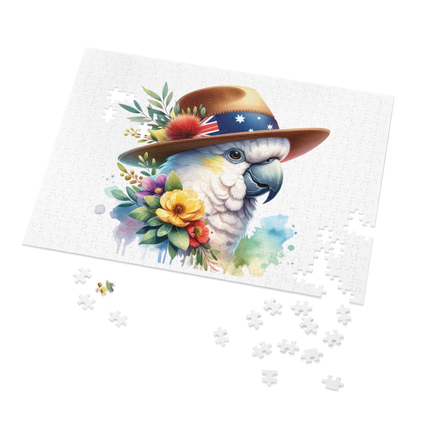 Jigsaw Puzzle in Tin, Australian Animals, Cockatoo, Personalised/Non-Personalised, awd-1334 (30, 110, 252, 500,1000-Piece)