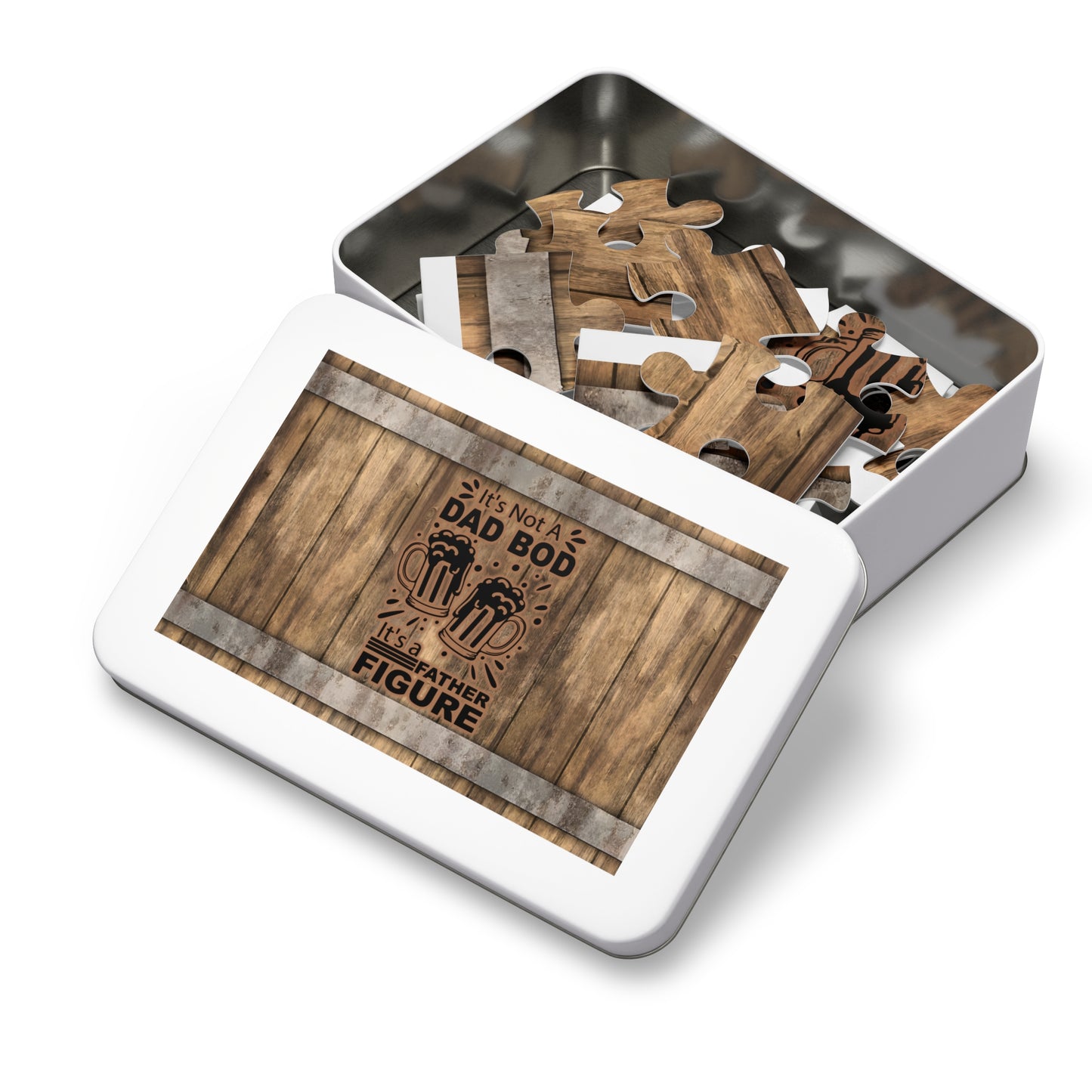 Puzzle, Dad, Dad Bod, Personalised/Non-Personalised (30, 110, 252, 500,1000-Piece) awd-569