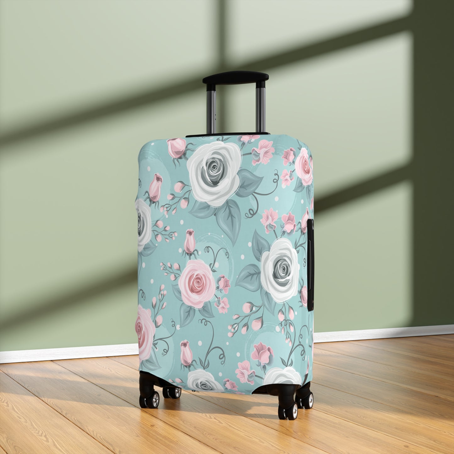 Luggage Cover, Green Floral, awd-1769