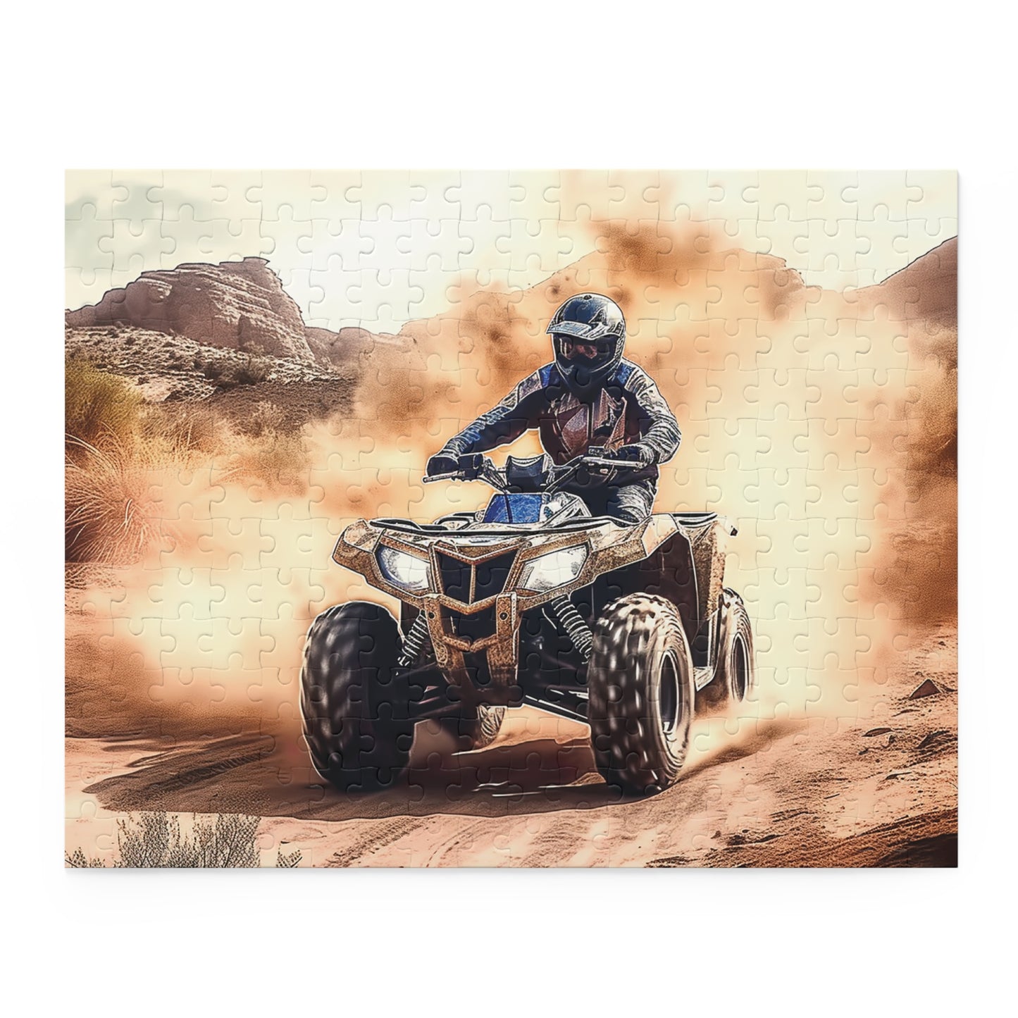 Personalised/Non-Personalised Puzzle, Quad Bike (120, 252, 500-Piece)