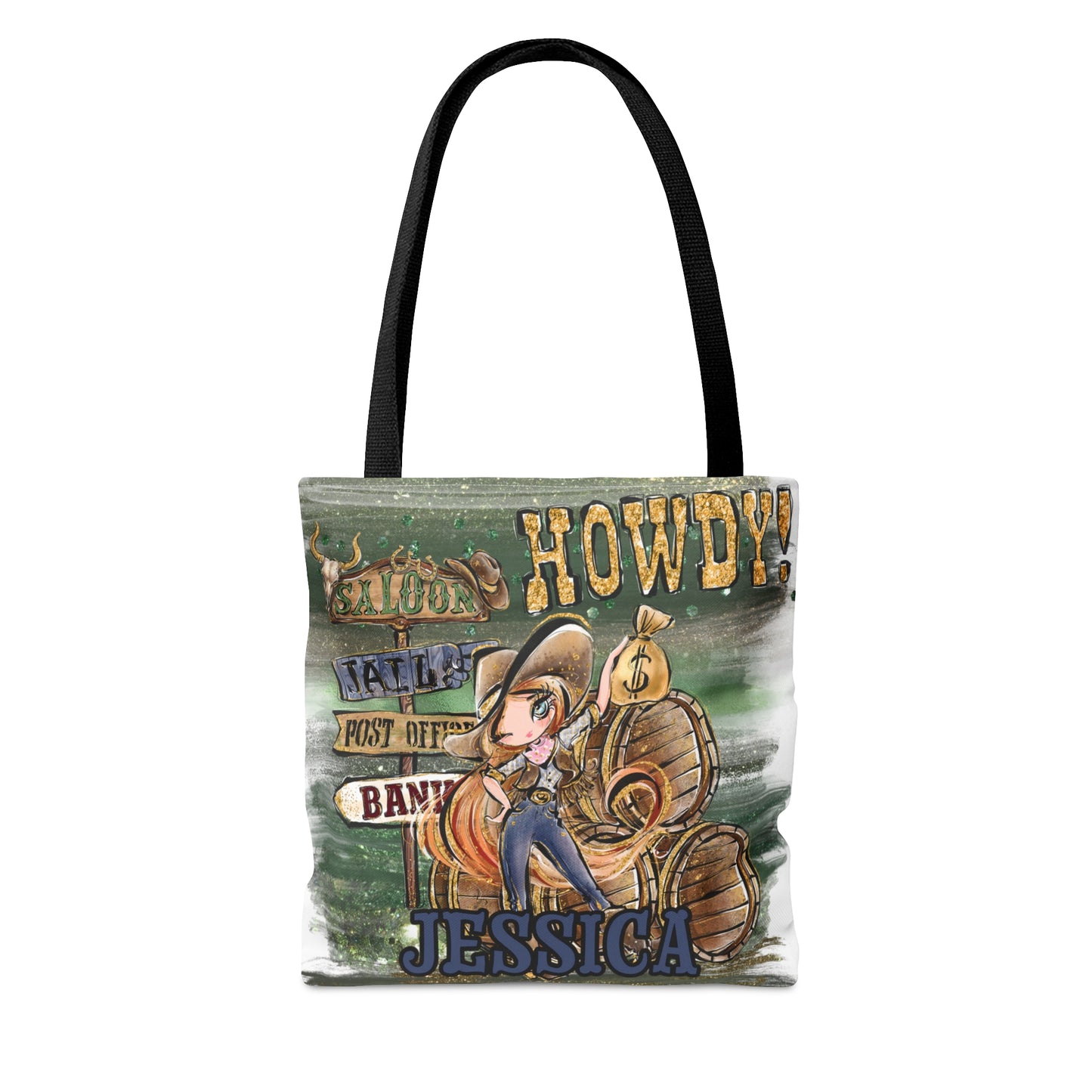 Personalised Tote Bag, Howdy, Red Hair Blue Eyes, Tote bag