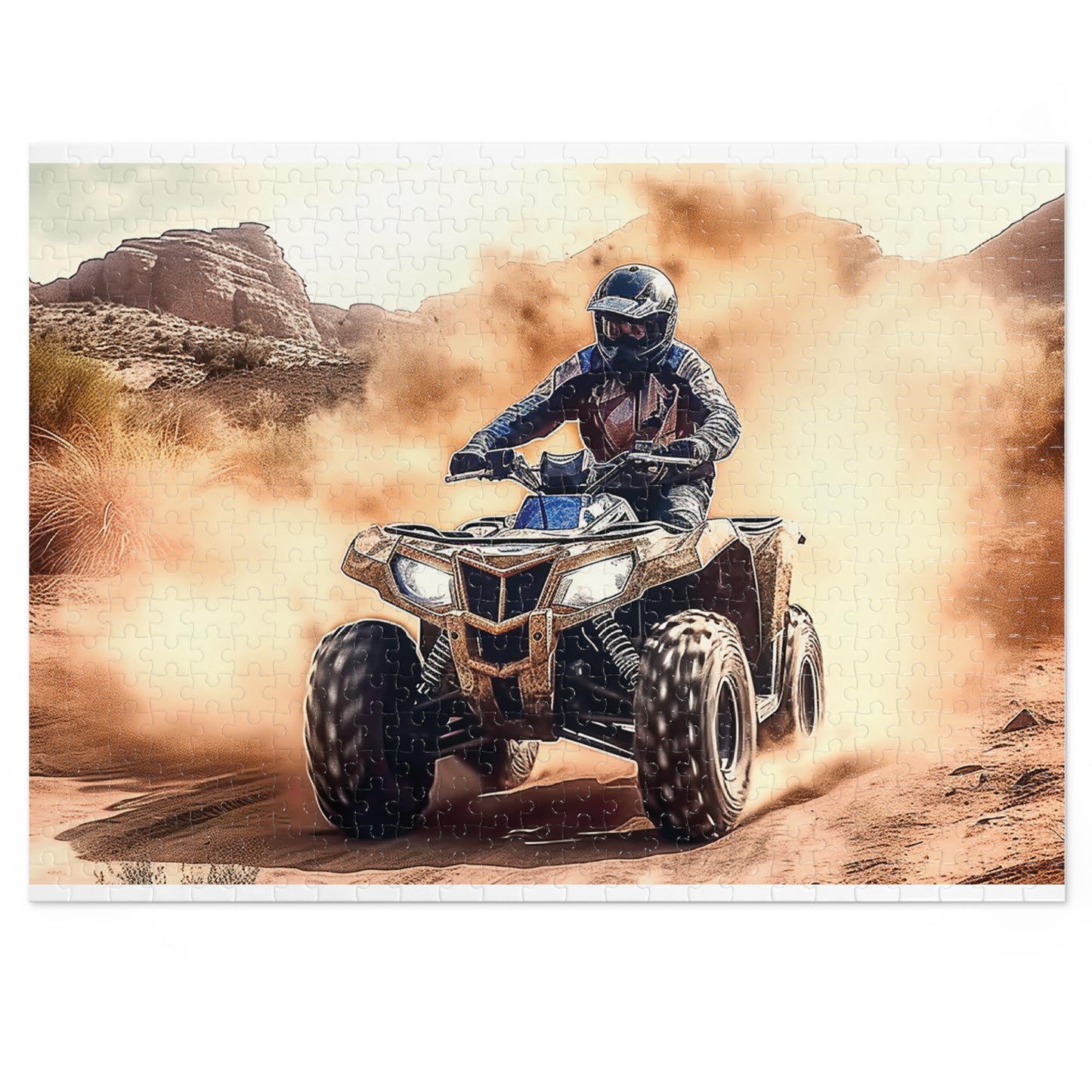 Jigsaw Puzzle, Quad Bike, Personalised/Non-Personalised (30, 110, 252, 500,1000-Piece)