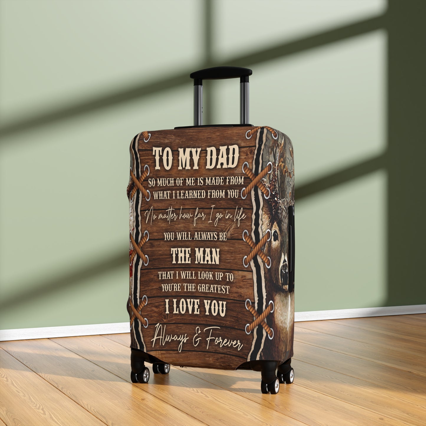 Luggage Cover, Dad Quote, awd-205