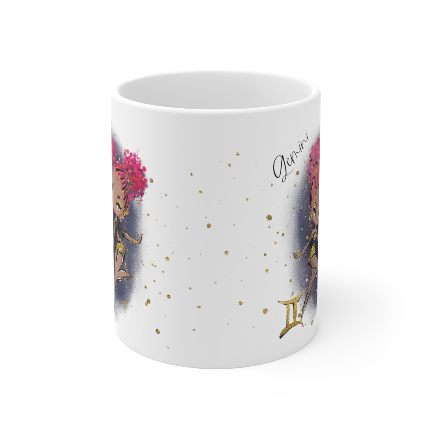 Personalised/Non Personalised Zodiac Sign, Gemini, Ceramic Mug 11oz