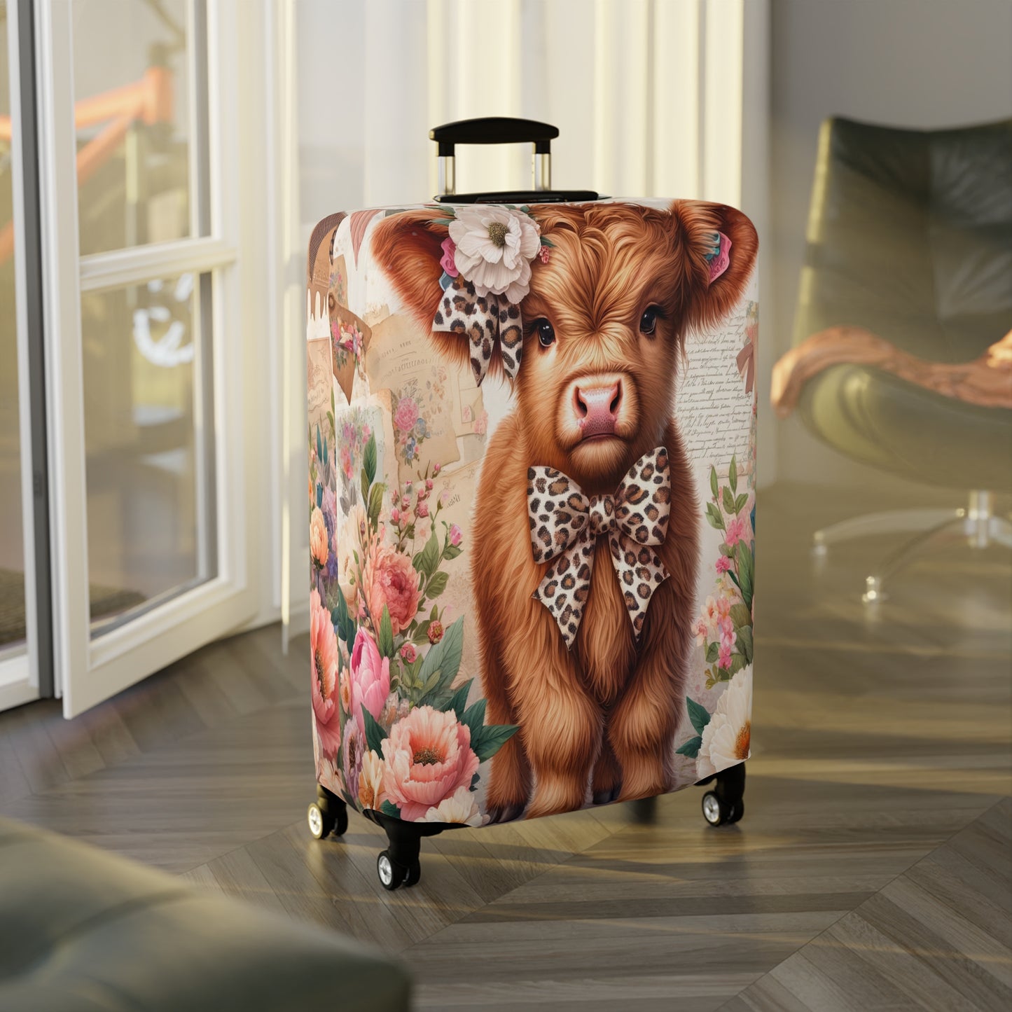 Luggage Cover, Highland Cow, awd-5001