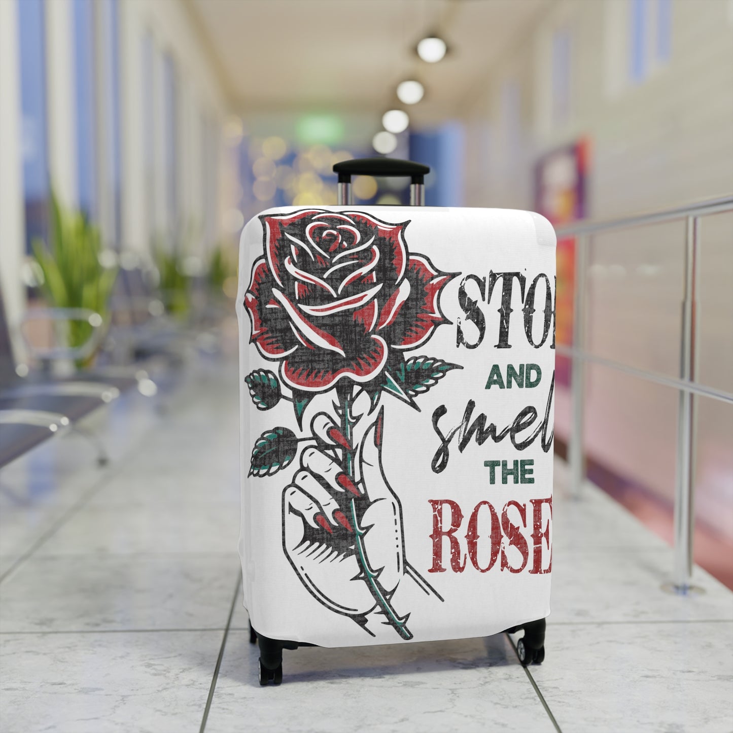 Luggage Cover, Stop and Smell the Roses, awd-1656