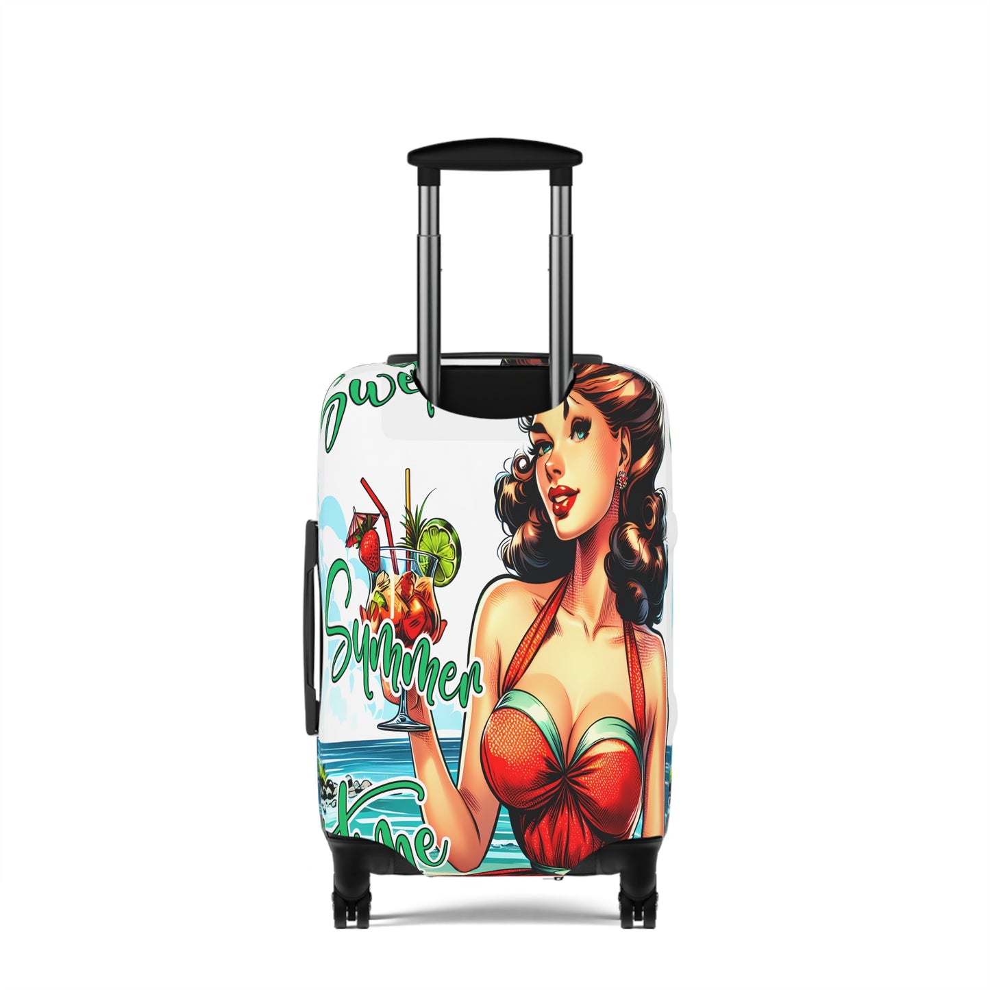 Luggage Cover, Retro Girl, Sweet Summer Time, awd-3006