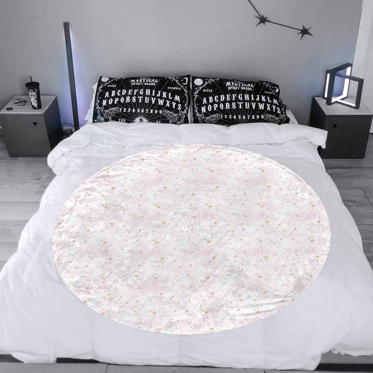 Cloud Stars  Circular Micro Fleece Blanket 60"