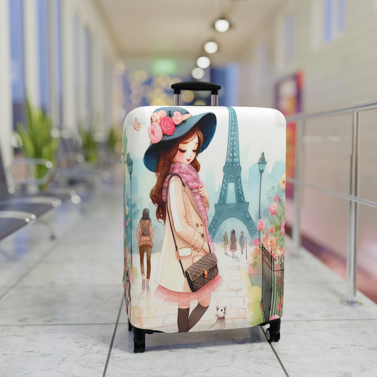 Luggage Cover, Just a Girl Who loves Travelling, awd-2108