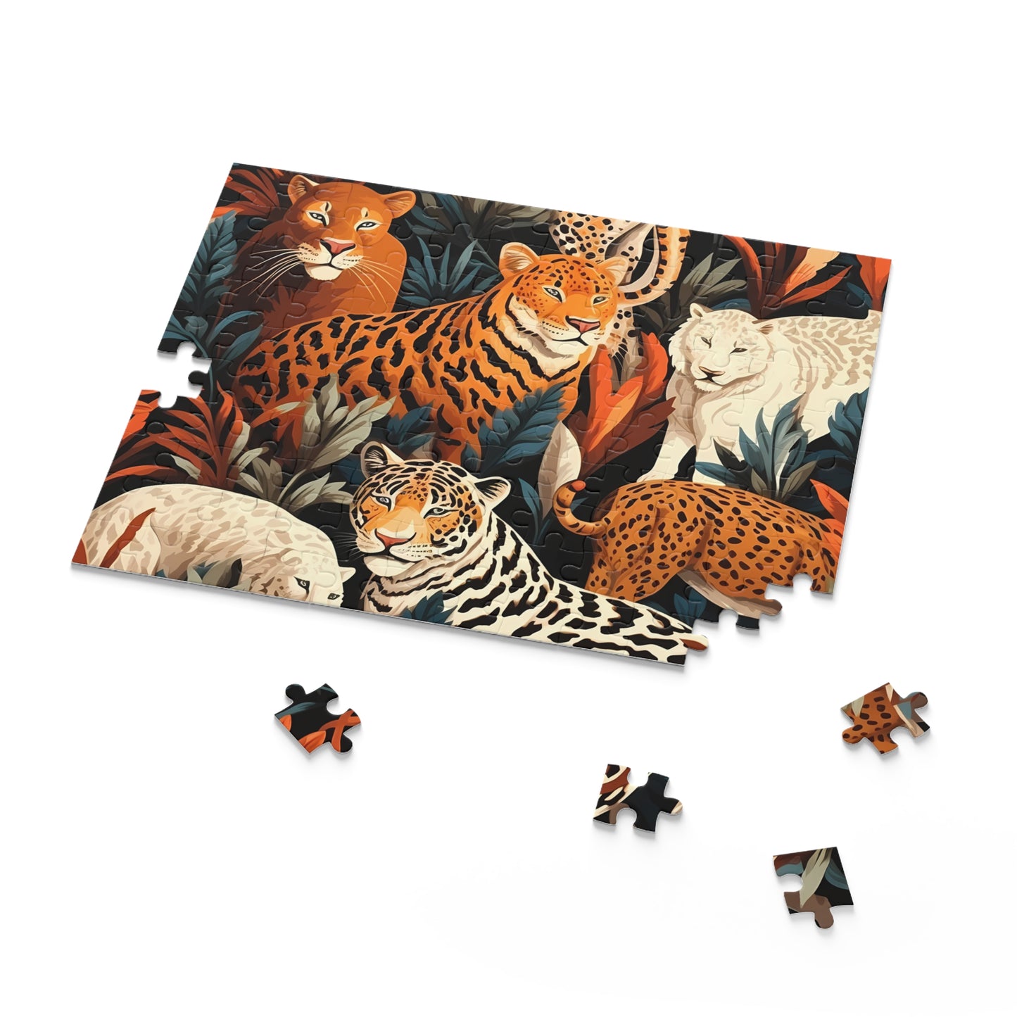 Personalised/Non-Personalised Puzzle, Leopard (120, 252, 500-Piece)