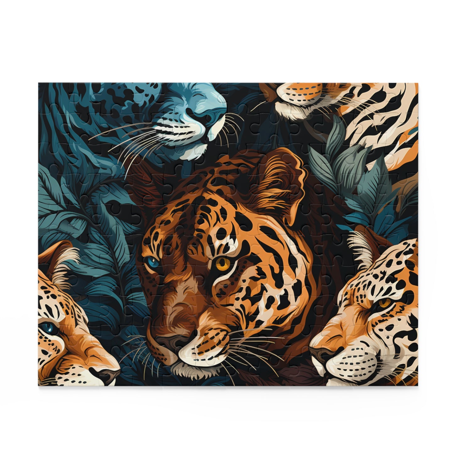 Personalised/Non-Personalised Puzzle, Leopard (120, 252, 500-Piece)