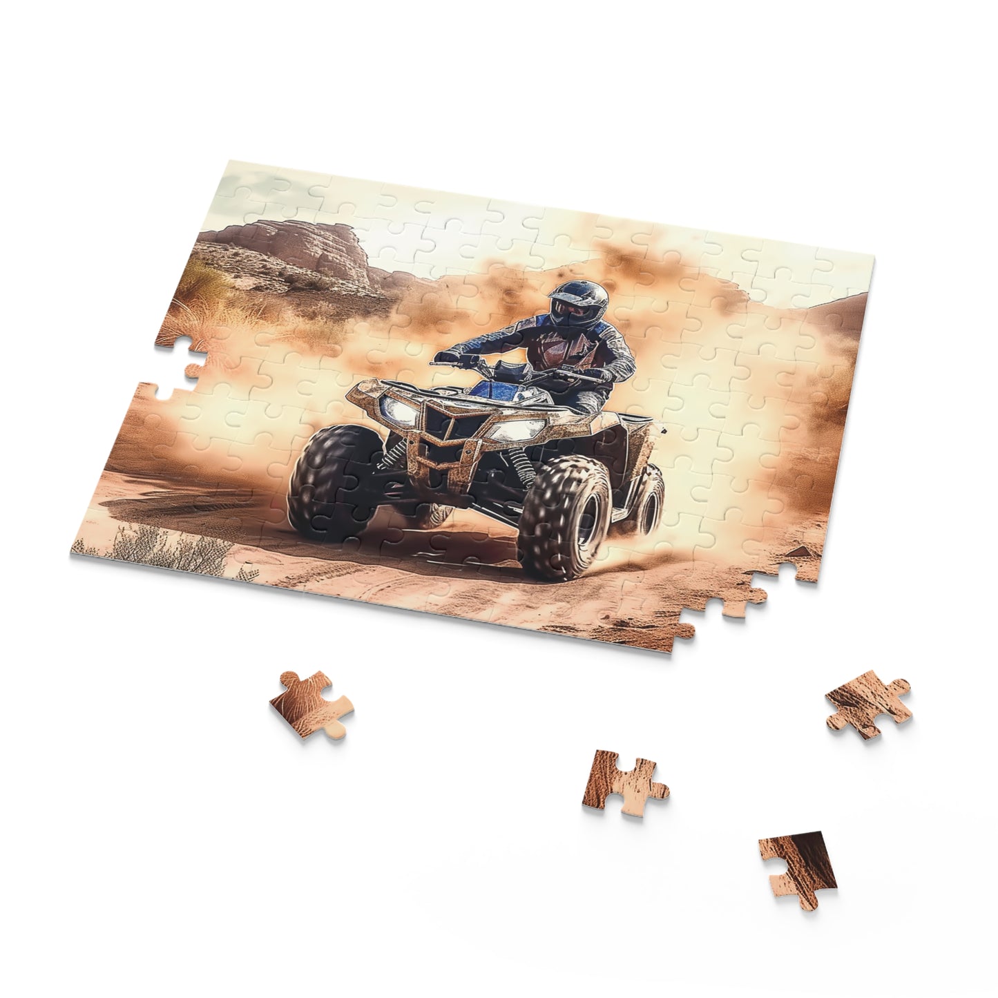 Personalised/Non-Personalised Puzzle, Quad Bike (120, 252, 500-Piece)