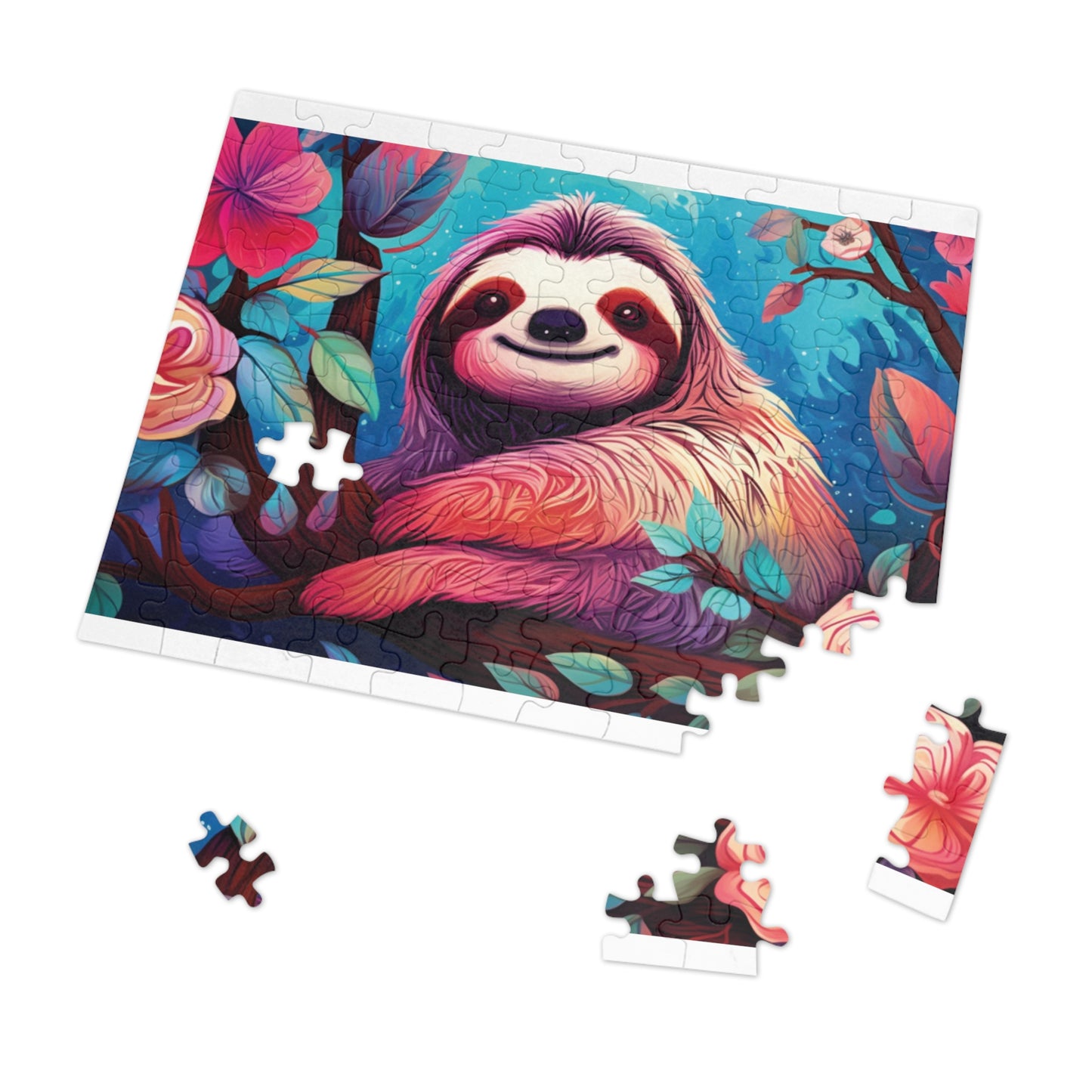 Jigsaw Puzzle, Sloth, Personalised/Non-Personalised (30, 110, 252, 500,1000-Piece)