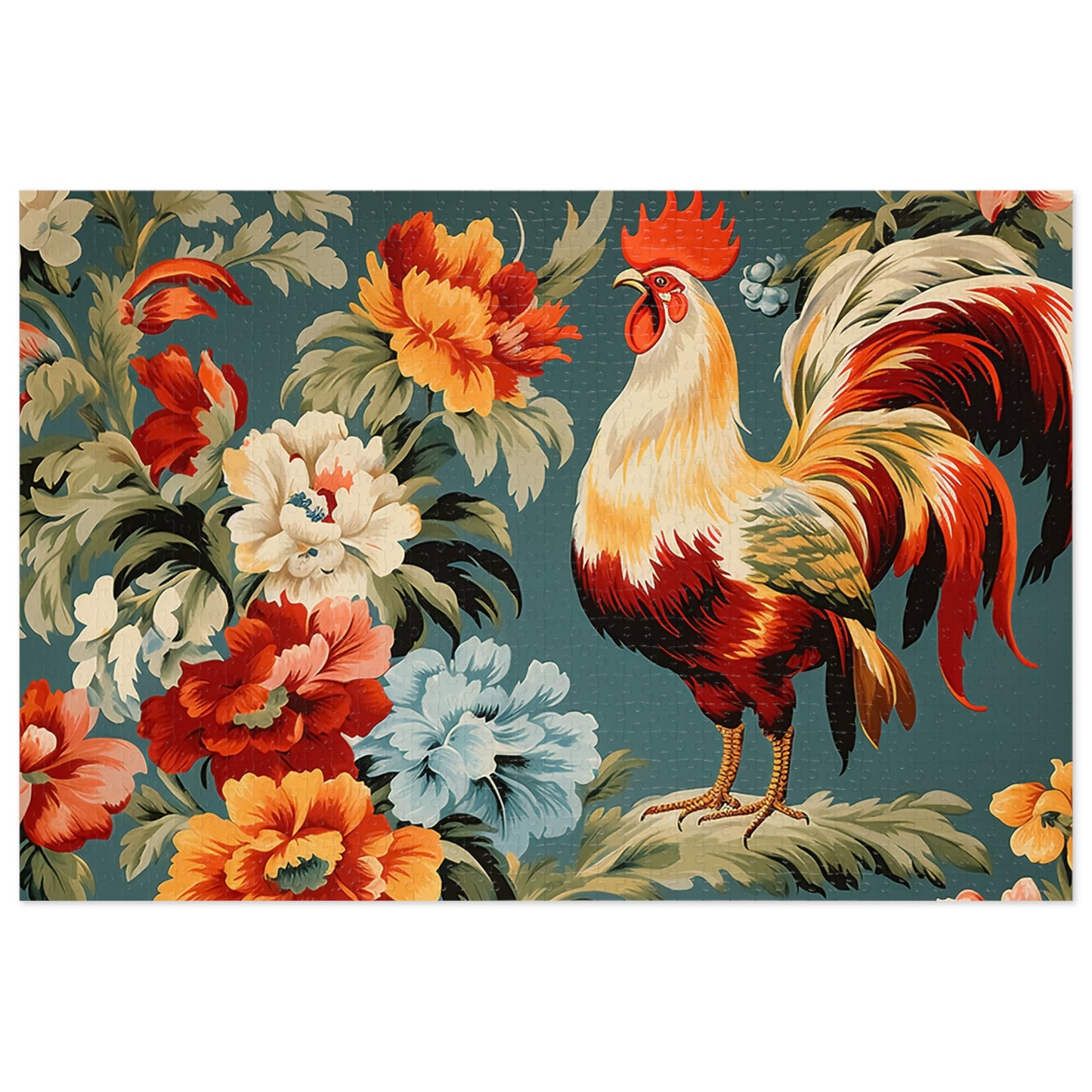 Jigsaw Puzzle, Chicken/Rooster, Personalised/Non-Personalised (30, 110, 252, 500,1000-Piece)