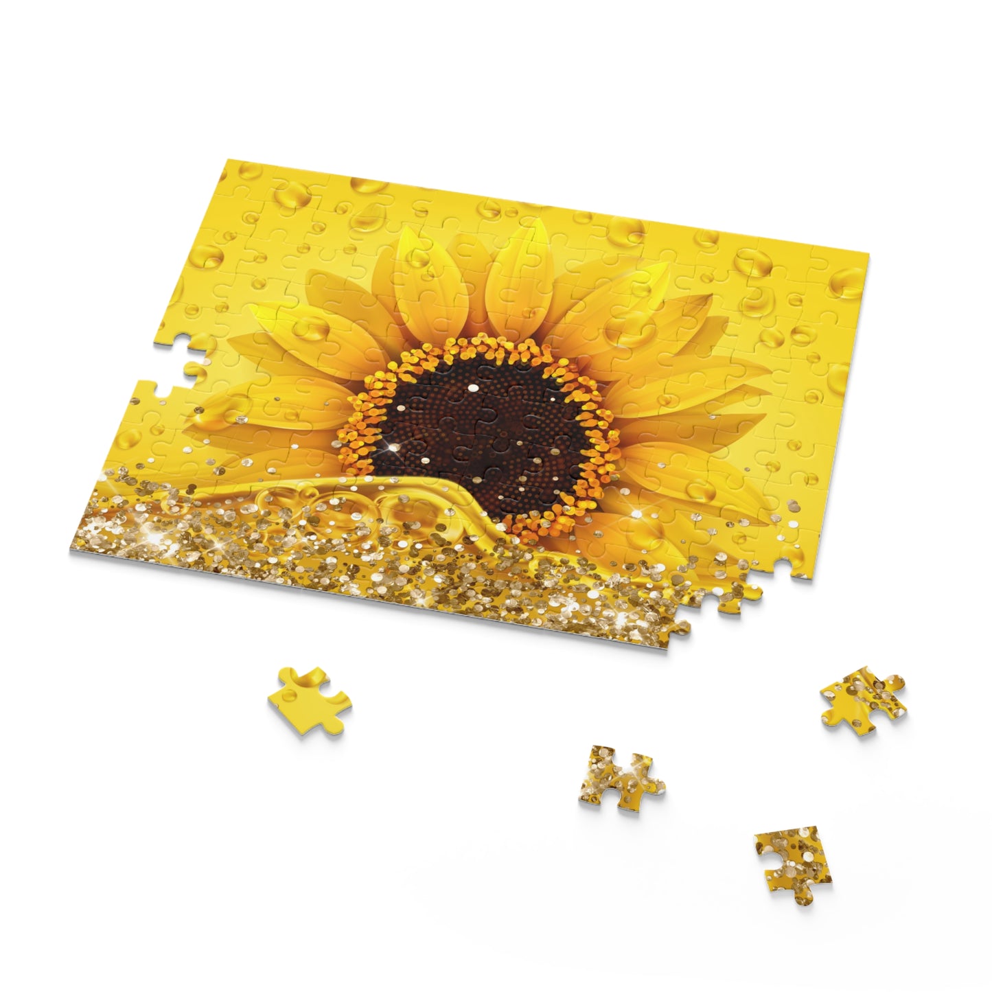 Personalised/Non-Personalised Puzzle, Sunflower (120, 252, 500-Piece)