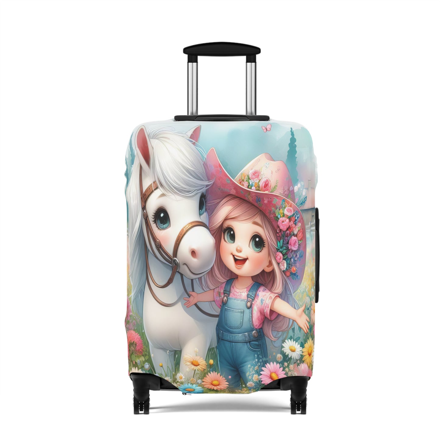 Luggage Cover, Just a Girl who Loves Horses, awd-3070