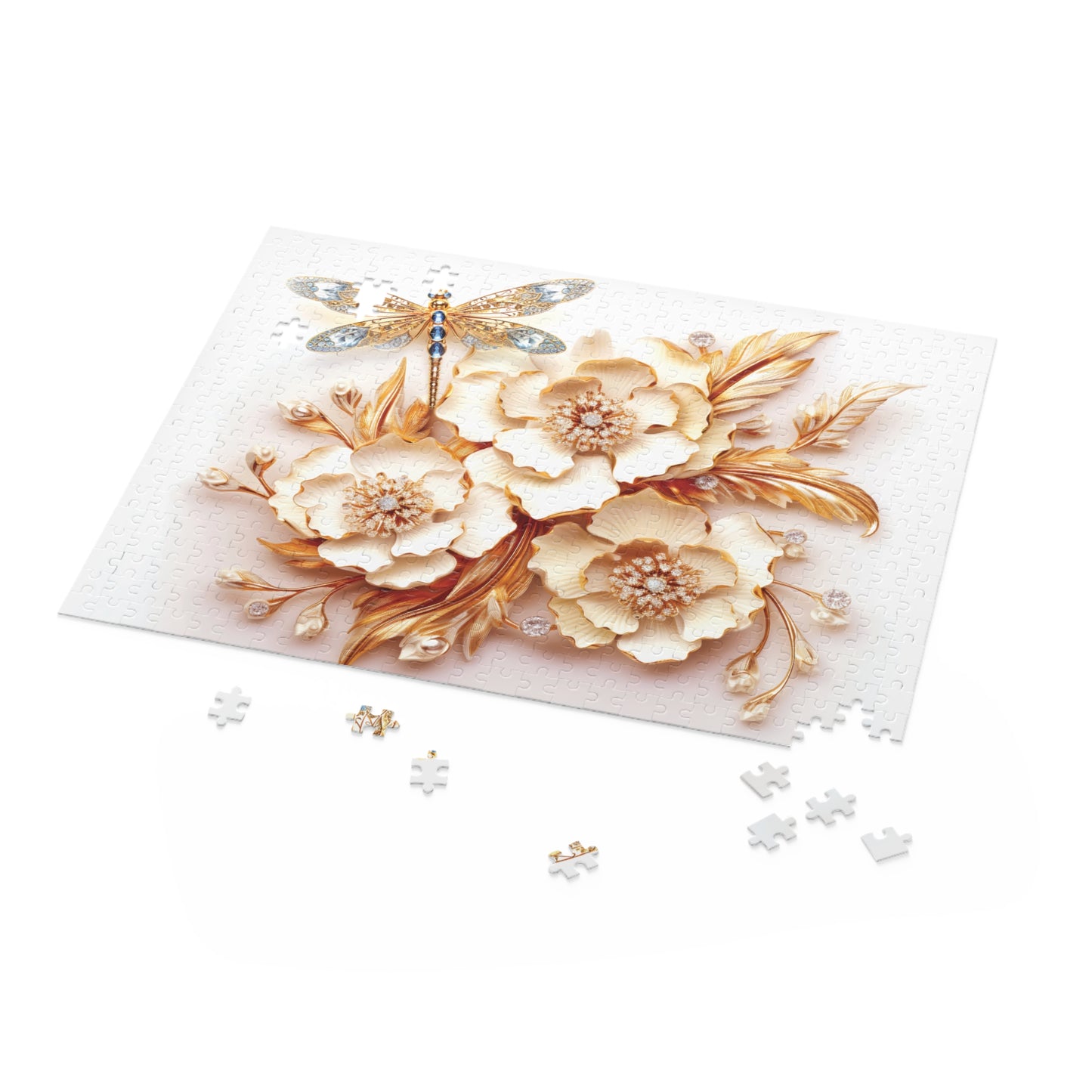 Personalised/Non-Personalised Puzzle, Floral (120, 252, 500-Piece)