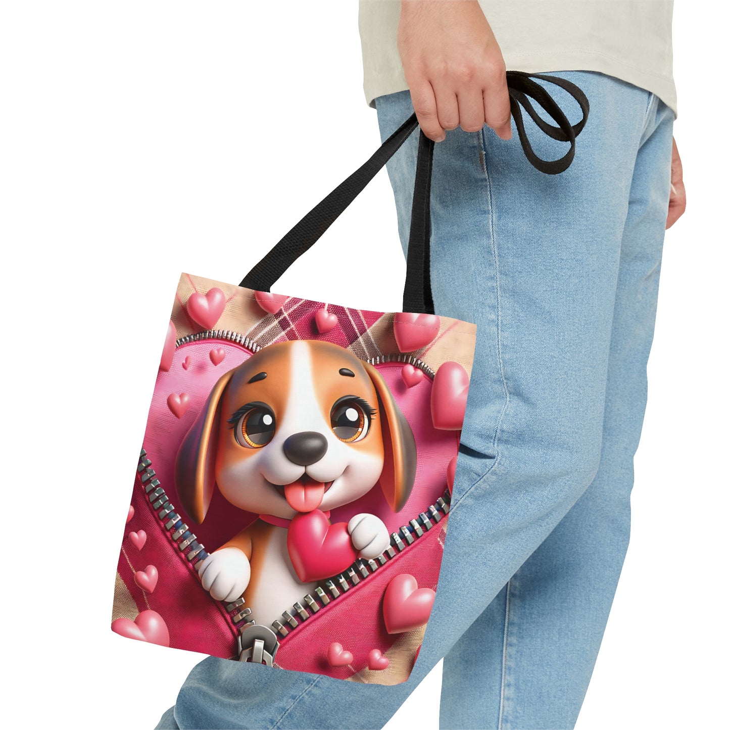 Tote Bag, Cute Dog, Personalised/Non-Personalised Tote bag