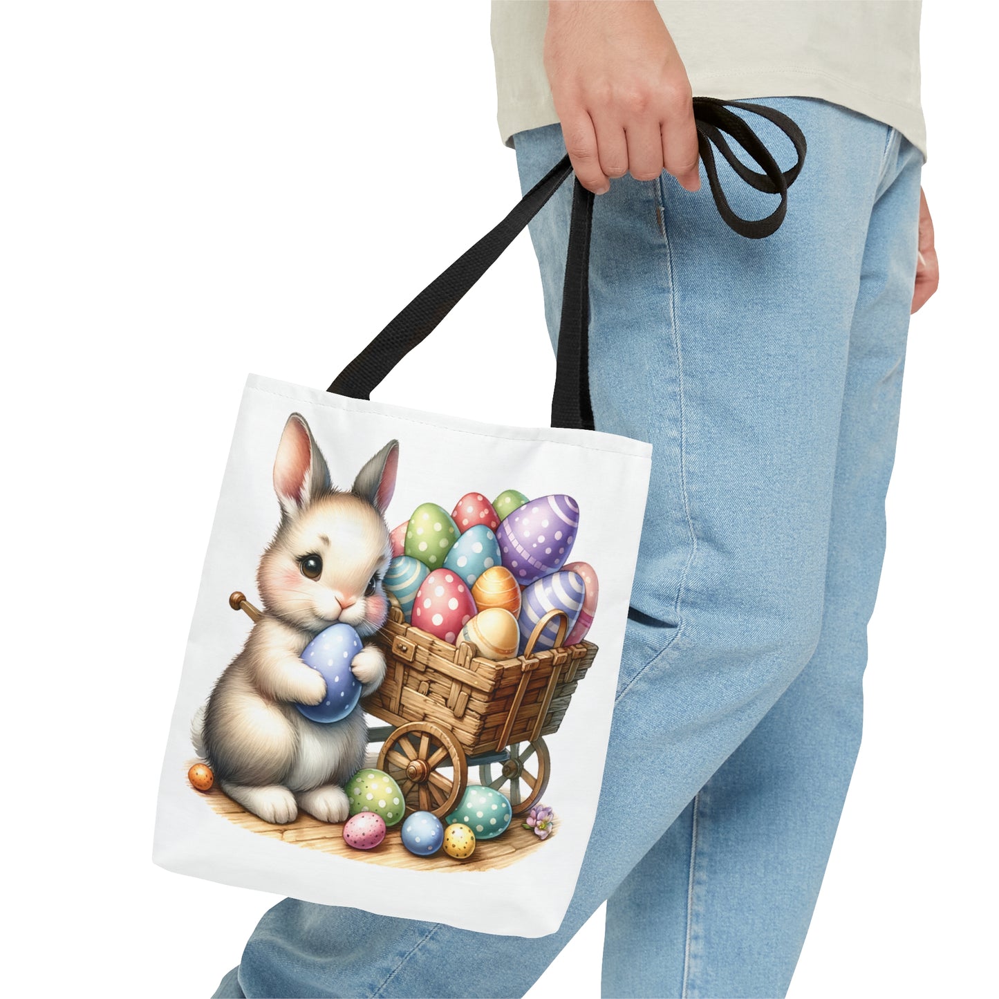 Tote Bag, Easter, Rabbit, Personalised/Non-Personalised Tote bag