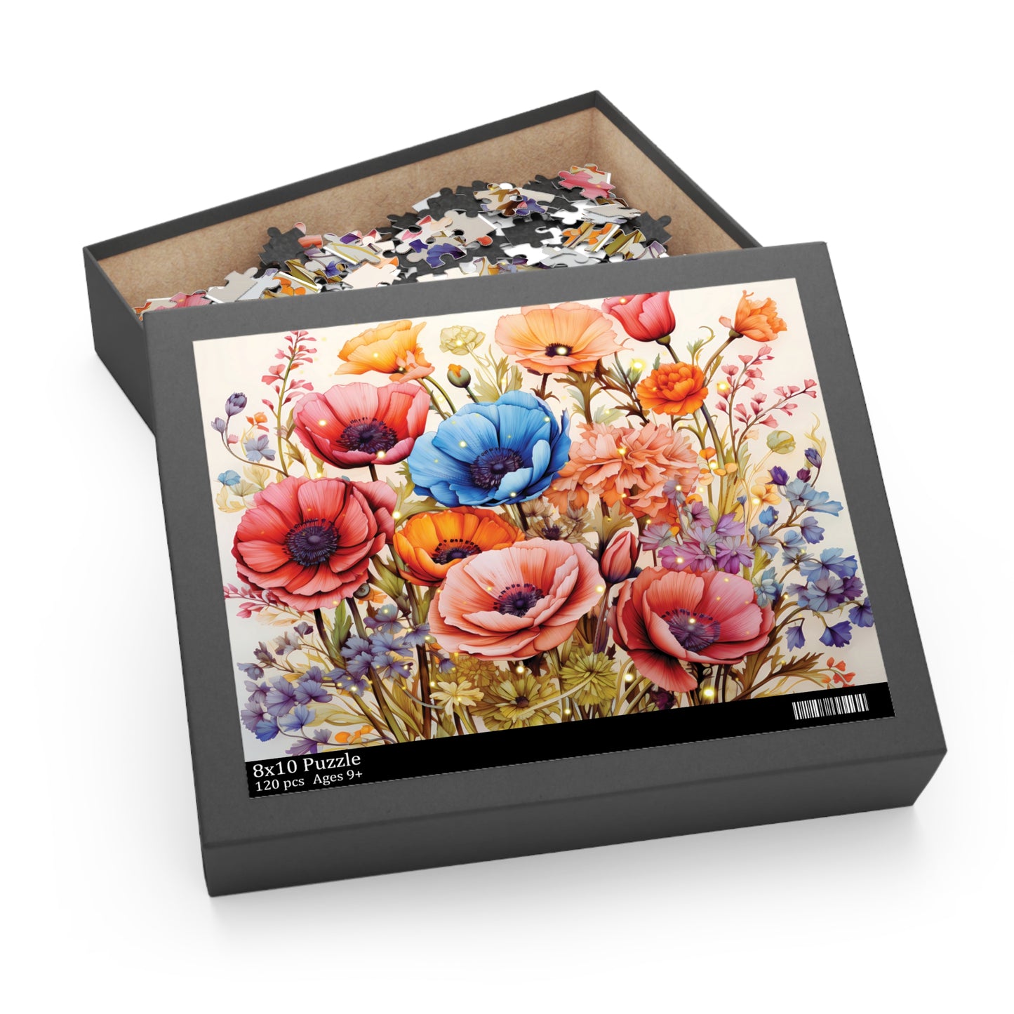 Personalised/Non-Personalised Puzzle, Floral (120, 252, 500-Piece)