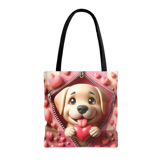 Tote Bag, Cute Dog, Personalised/Non-Personalised Tote bag