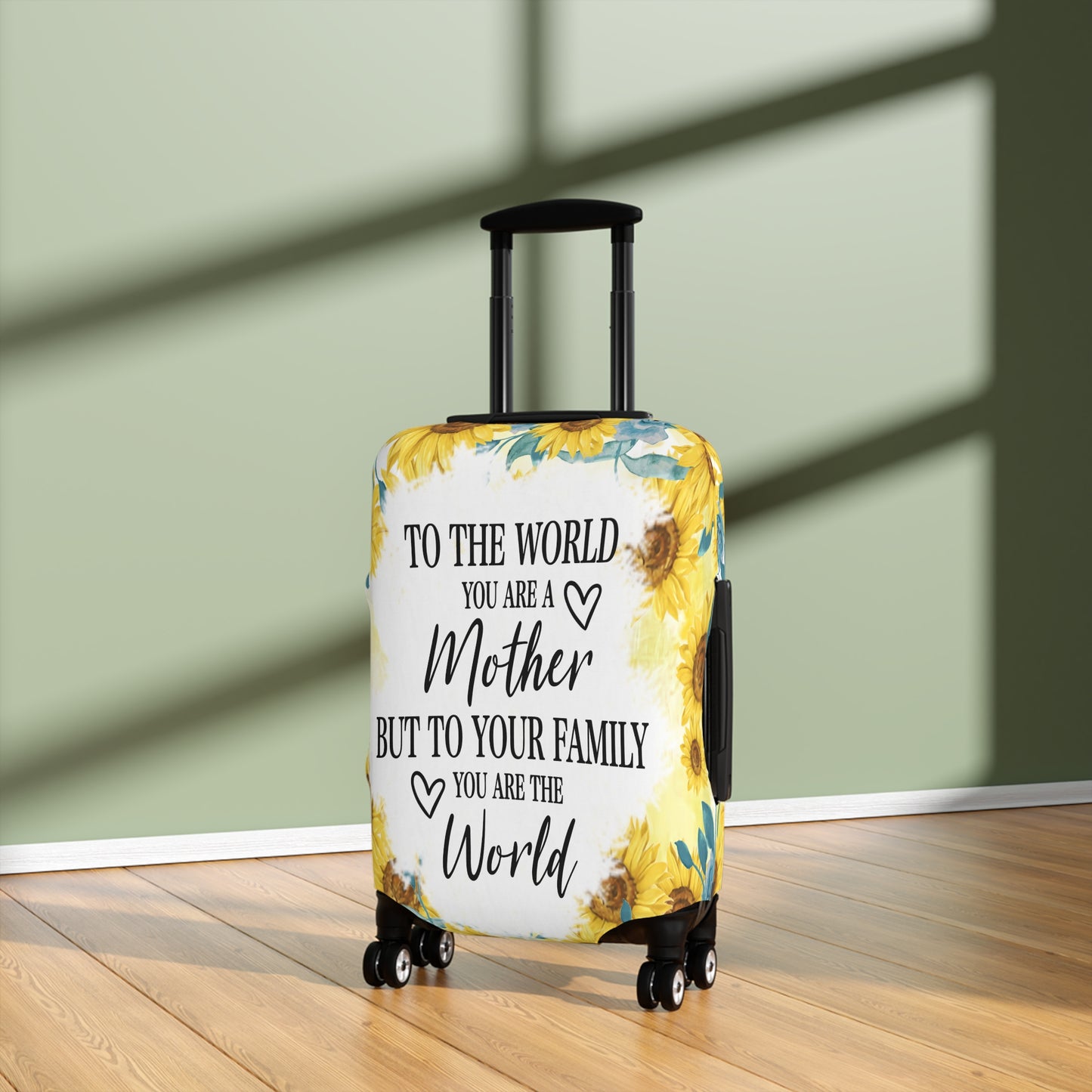 Luggage Cover, To the world you are a Mother but to your family you are the World, awd-534