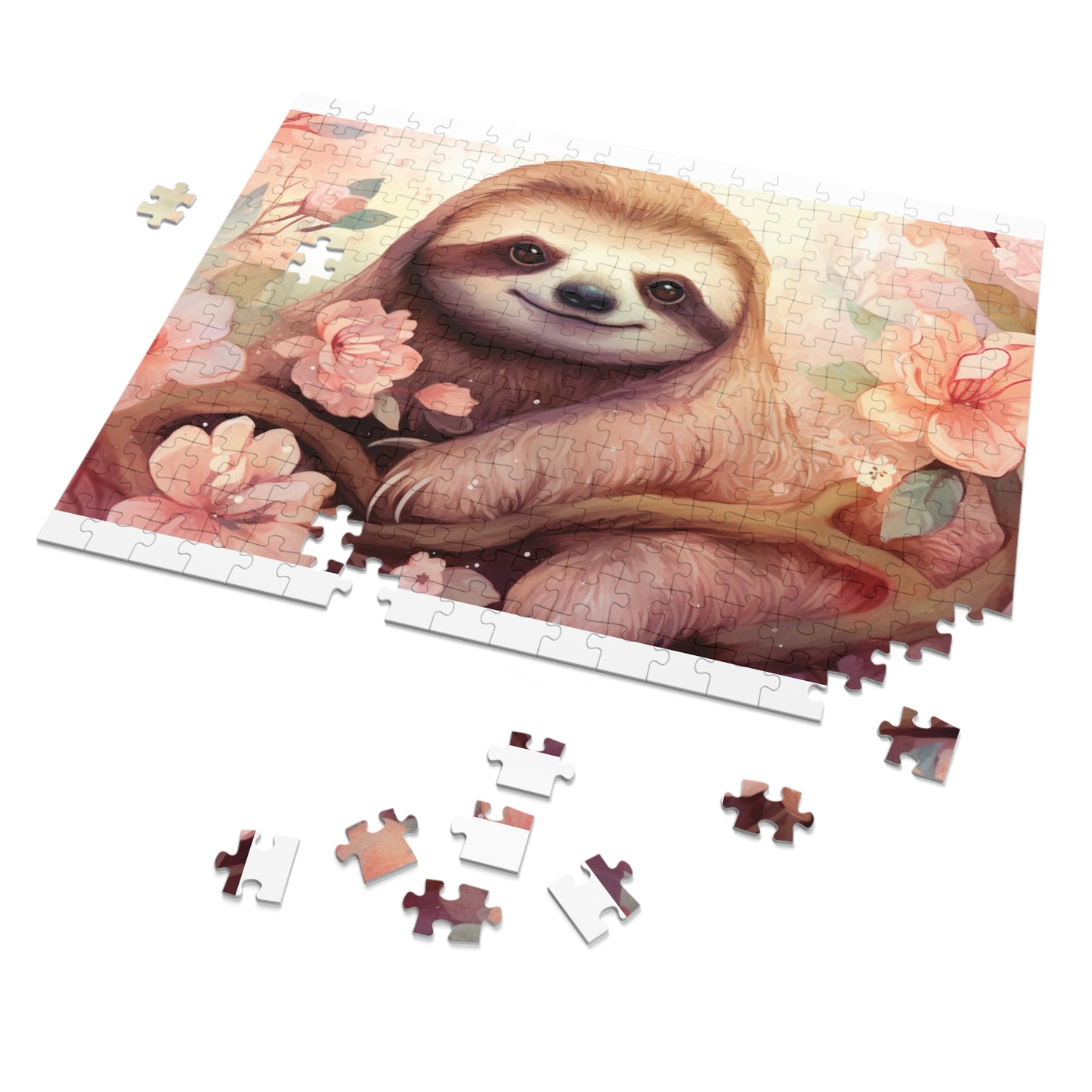 Jigsaw Puzzle, Sloth, Personalised/Non-Personalised (30, 110, 252, 500,1000-Piece)