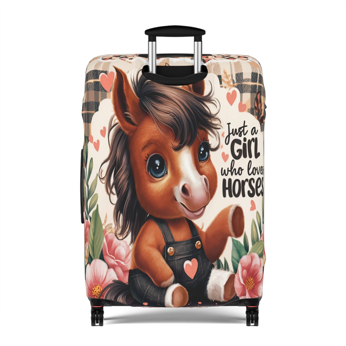 Luggage Cover, Just a Girl who Loves Horses, awd-3095