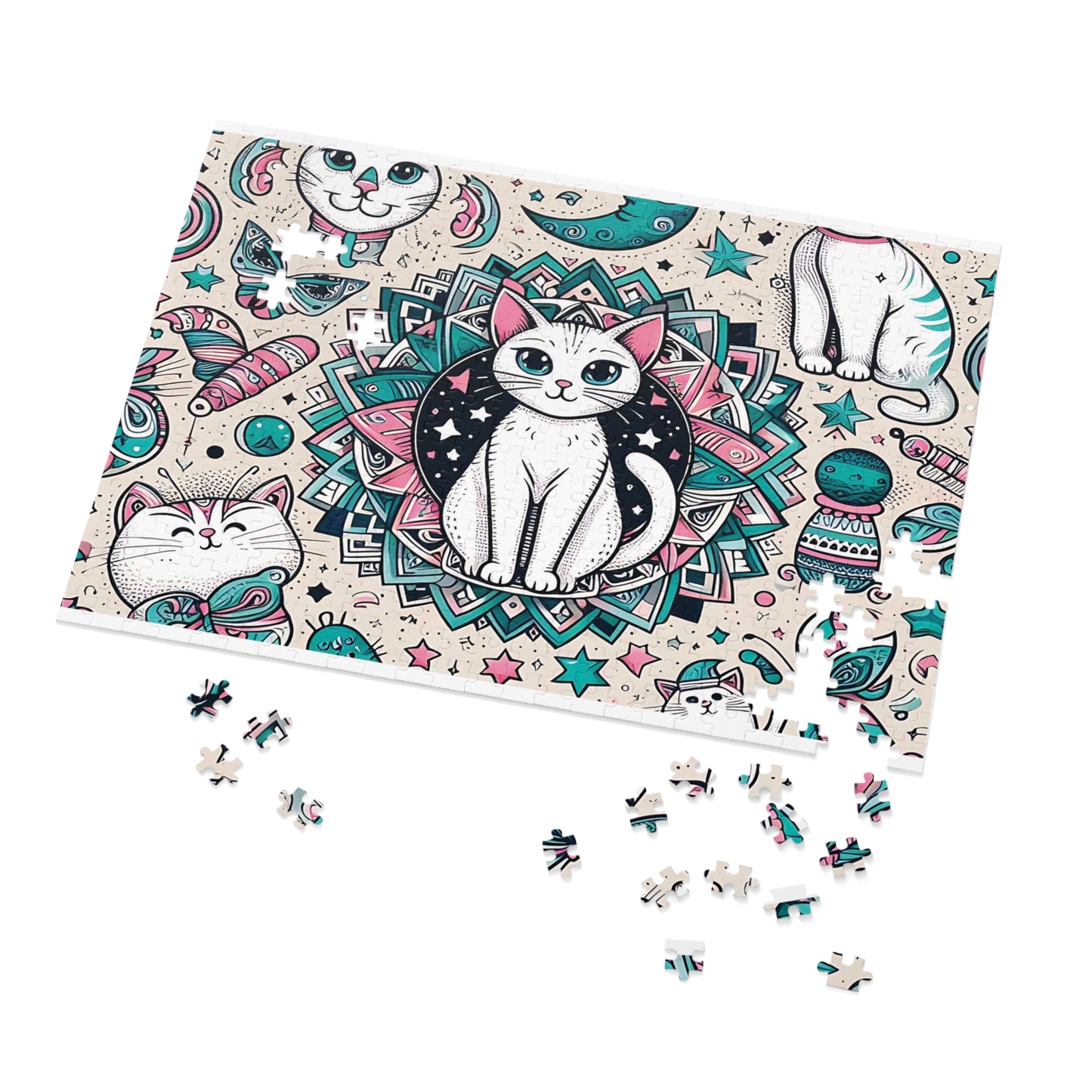 Jigsaw Puzzle, Cats, Personalised/Non-Personalised (30, 110, 252, 500,1000-Piece)