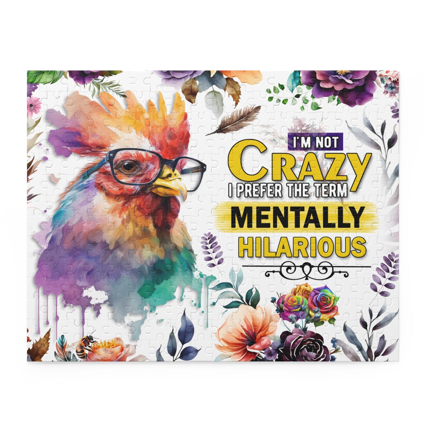 Puzzle, Chicken/Rooster, I am not Crazy I prefer the term Mentally Hilarious  (120, 252, 500-Piece) awd-641