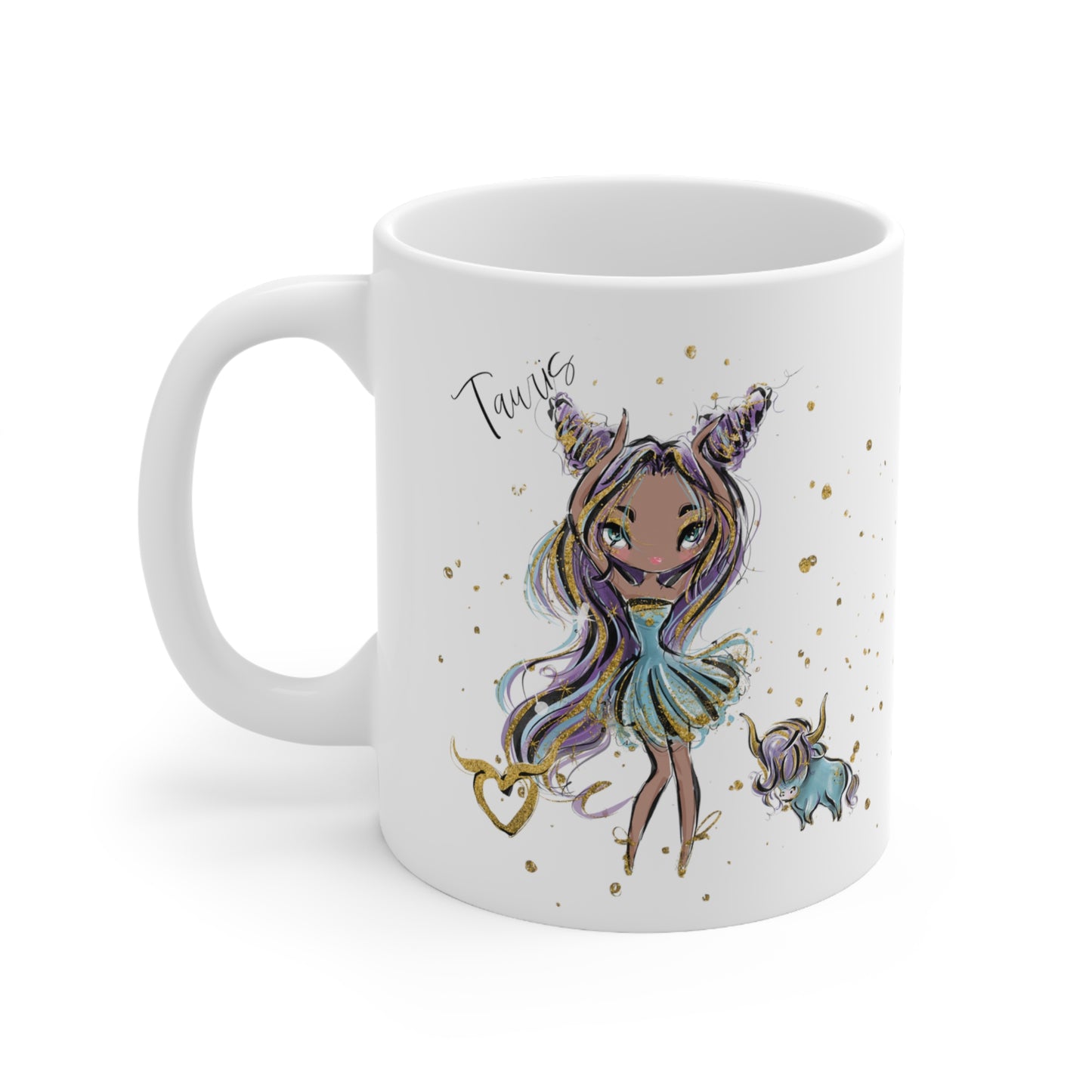 Personalised/Non Personalised Zodiac Sign, Taurus, Ceramic Mug 11oz