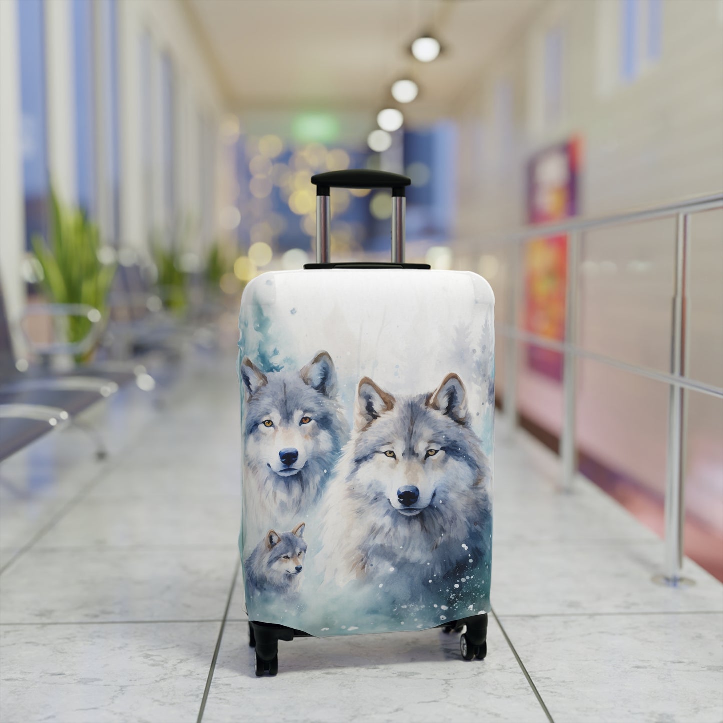 Luggage Cover, Wolves, awd-566