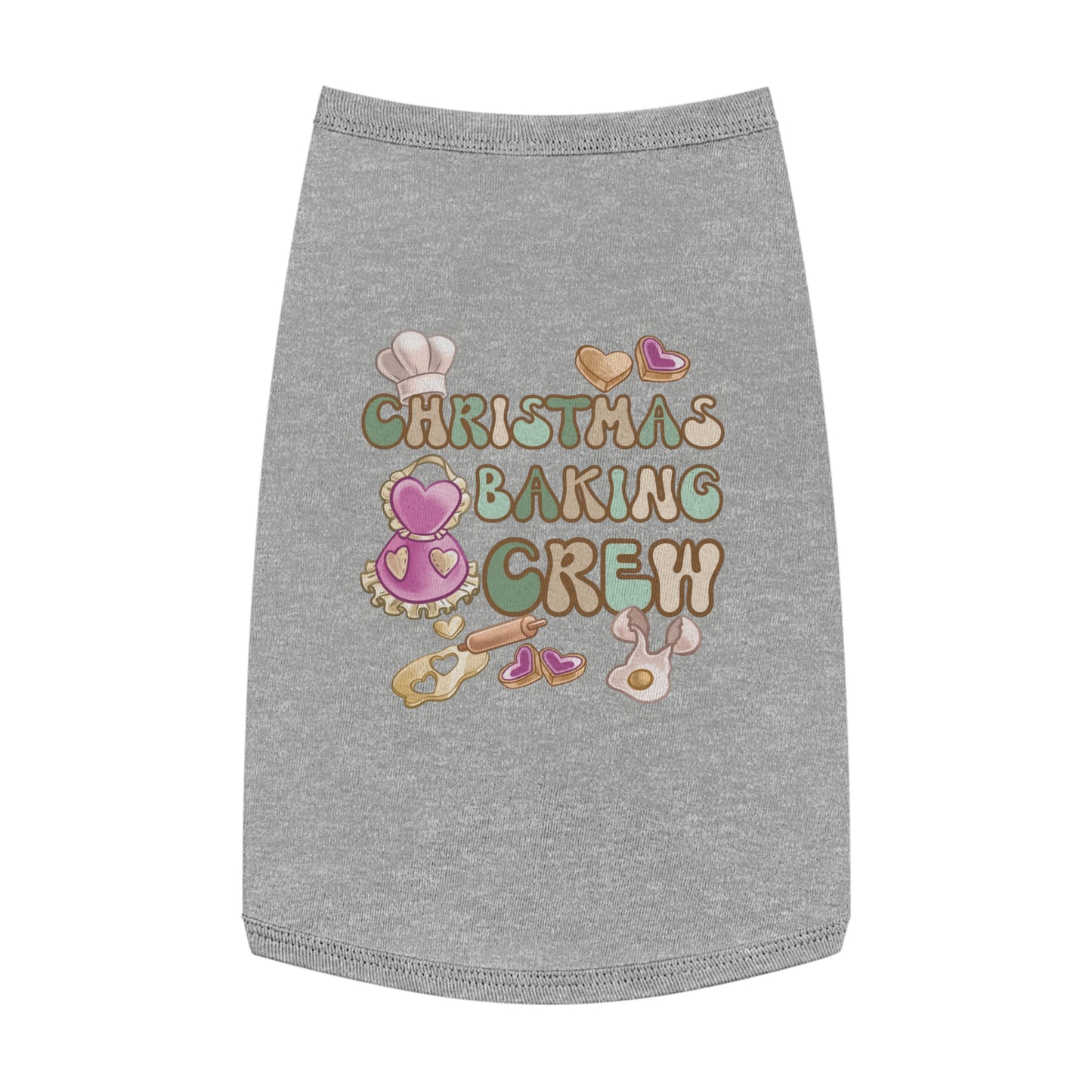 Pet Tank Top, Christmas Baking Crew, Christmas Pet Tank Top