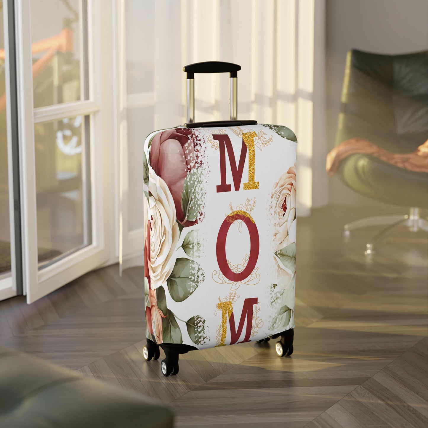 Luggage Cover, Floral, Mom, awd-528