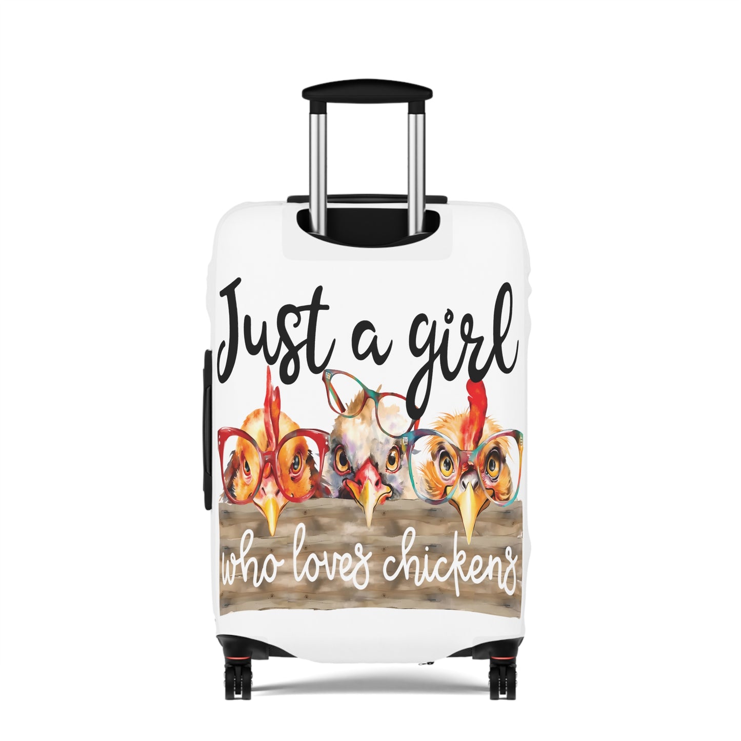 Luggage Cover, Just a Girl who Loves Chickens, awd-1175