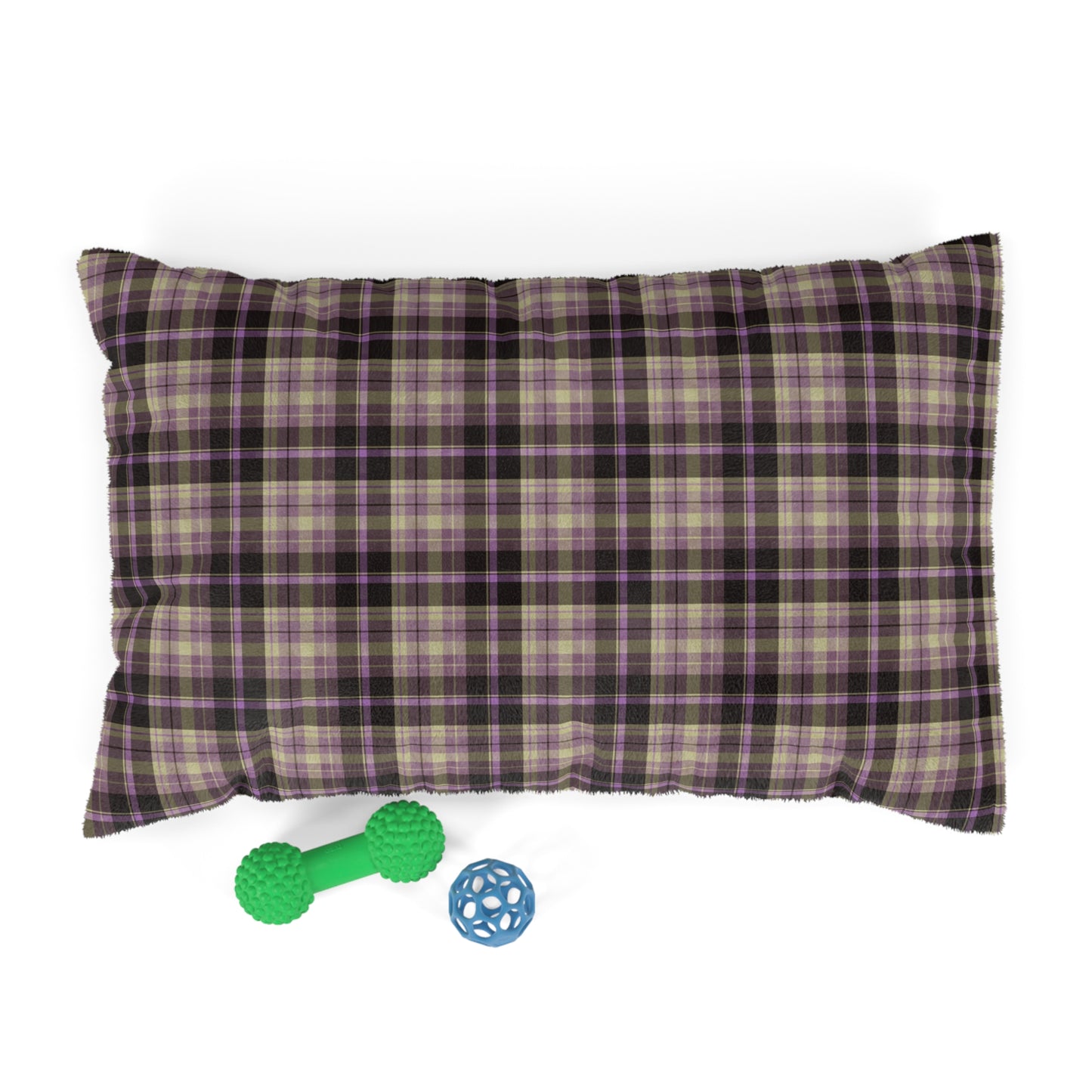 Luxury Pet Bed, feather soft fleece,  Scottish Tartan2