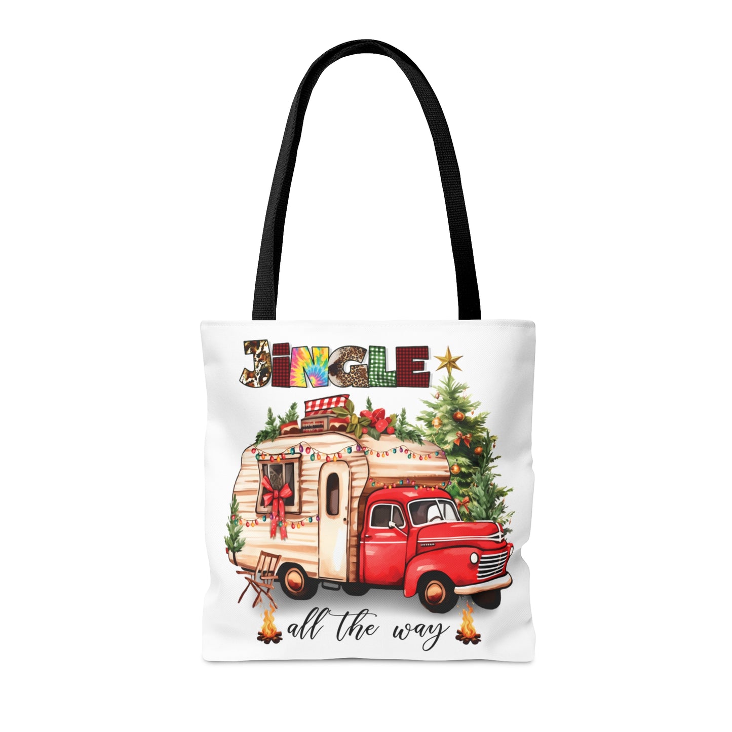 Tote Bag, Christmas, Camper