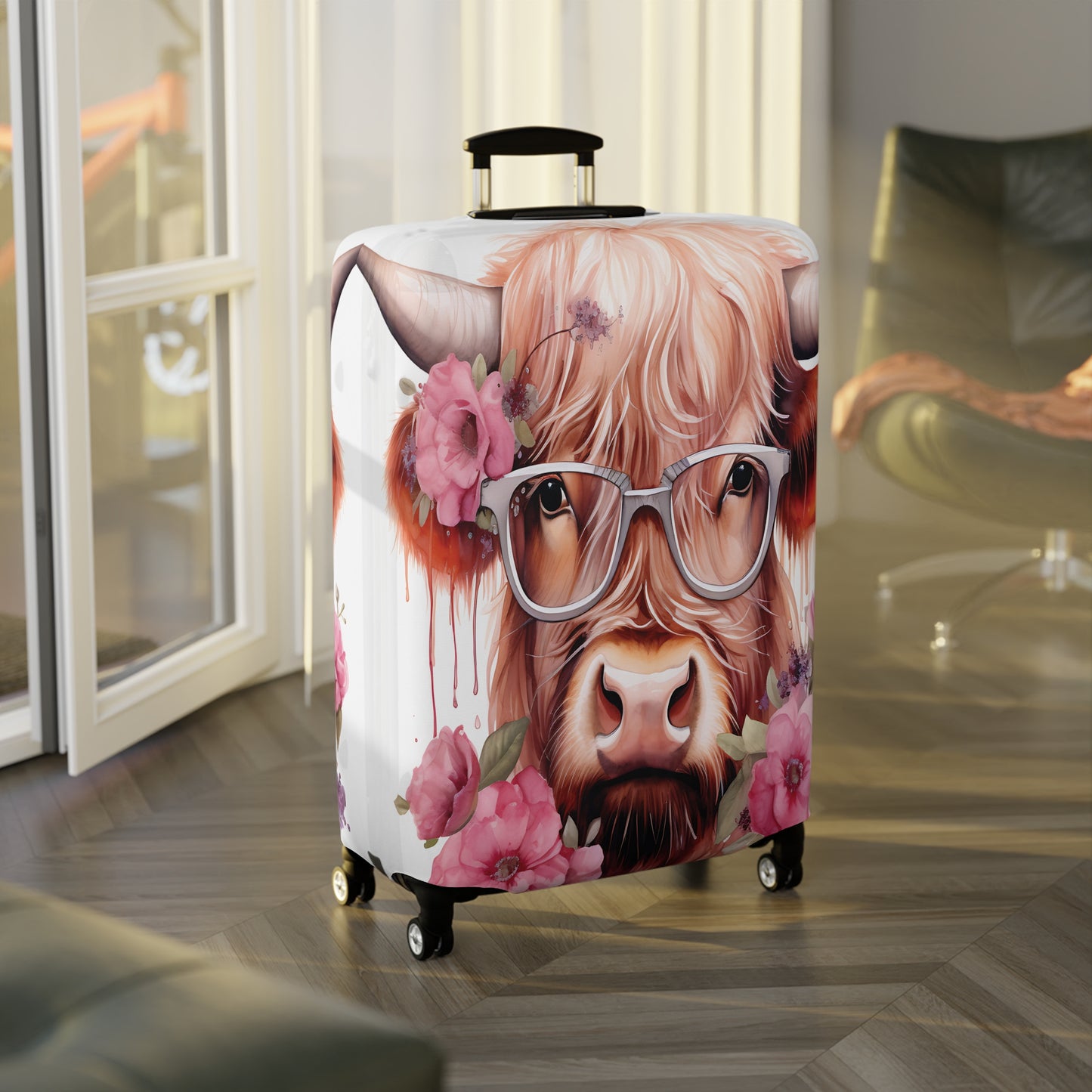 Luggage Cover, Highland Cow, awd-011