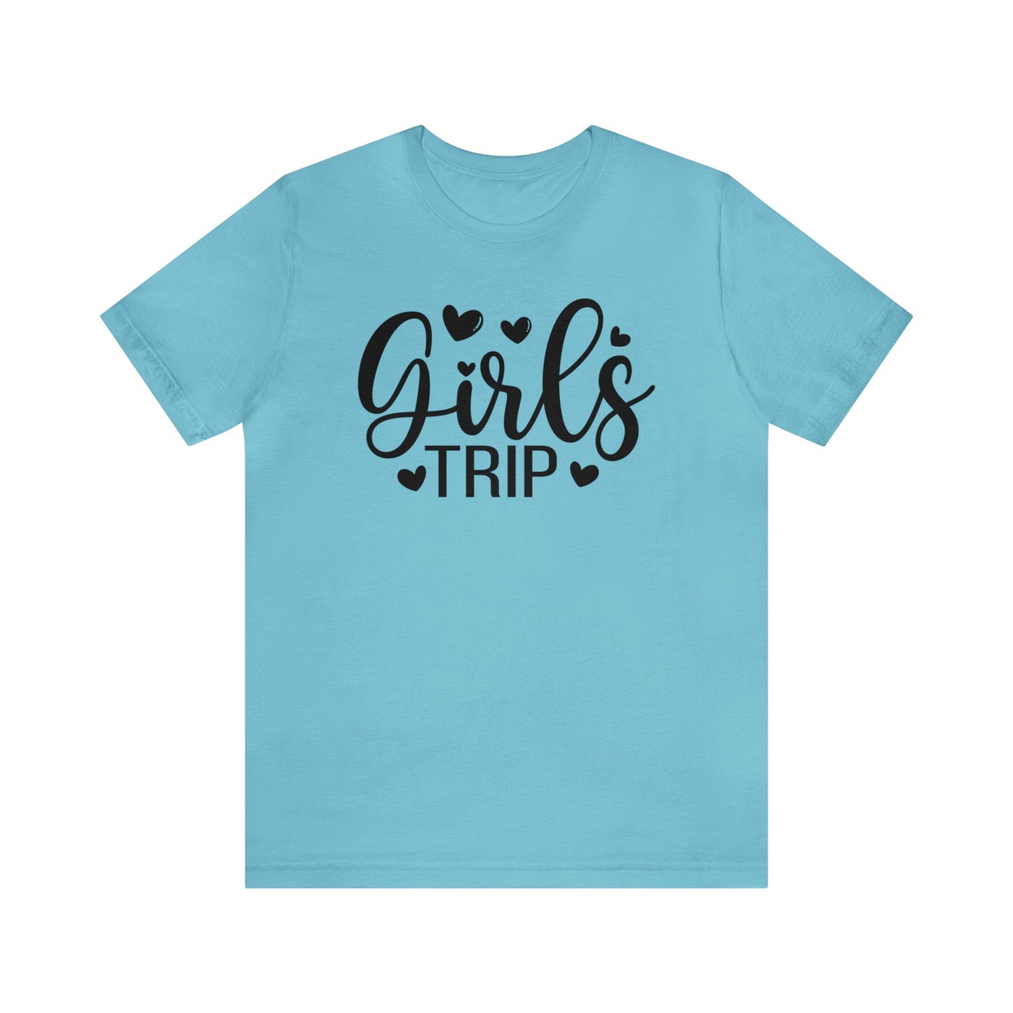 Unisex Adults Jersey Short Sleeve Tee, Cruise Tee, Girl's Trip, 100% Cotton, Light Fabric 142 g/m²