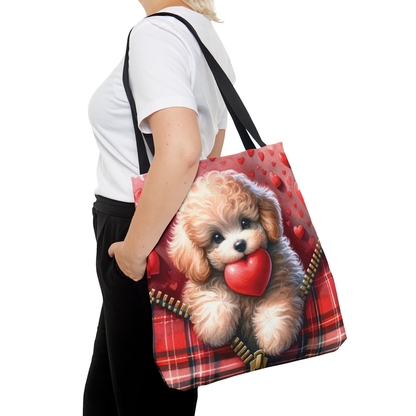 Tote Bag, Cute Dog, Personalised/Non-Personalised Tote bag