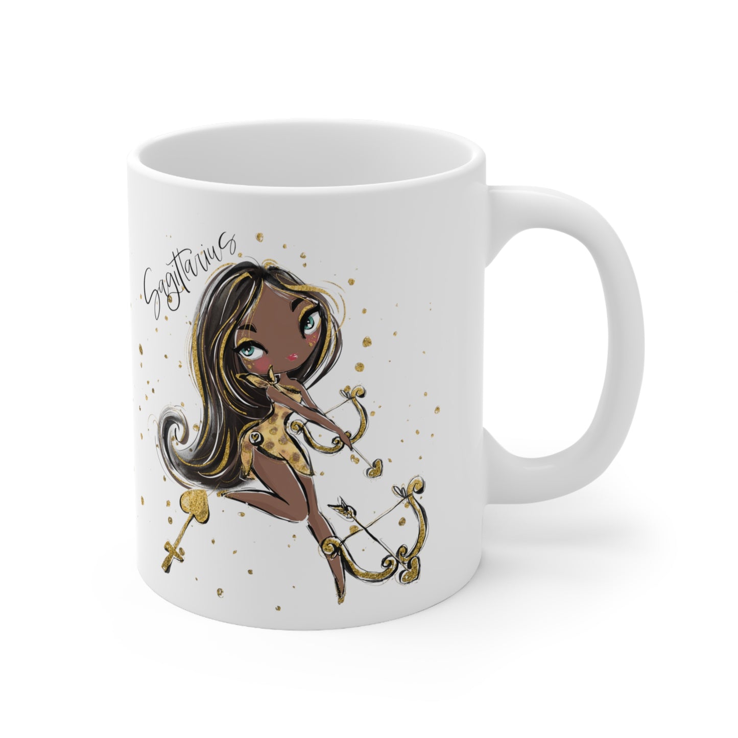 Personalised/Non Personalised Zodiac Sign, Sagittarius, Ceramic Mug 11oz