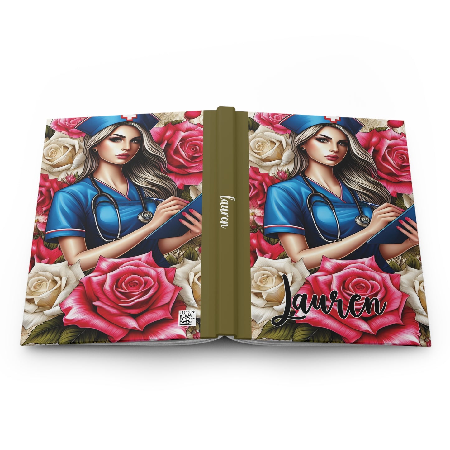 Personalised Hardcover Journal Matte, Nurse, awd-1429