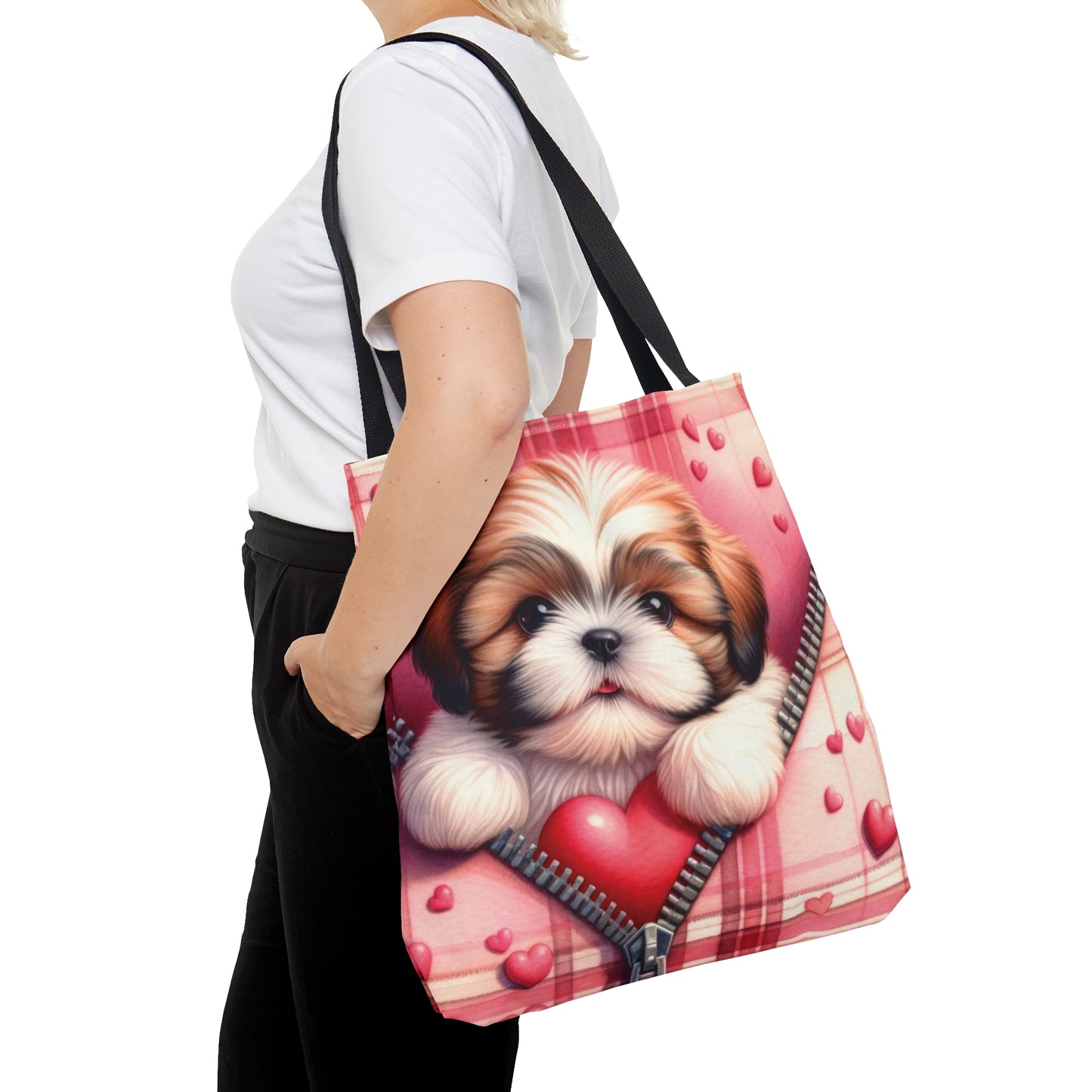 Tote Bag, Cute Dog, Personalised/Non-Personalised Tote bag