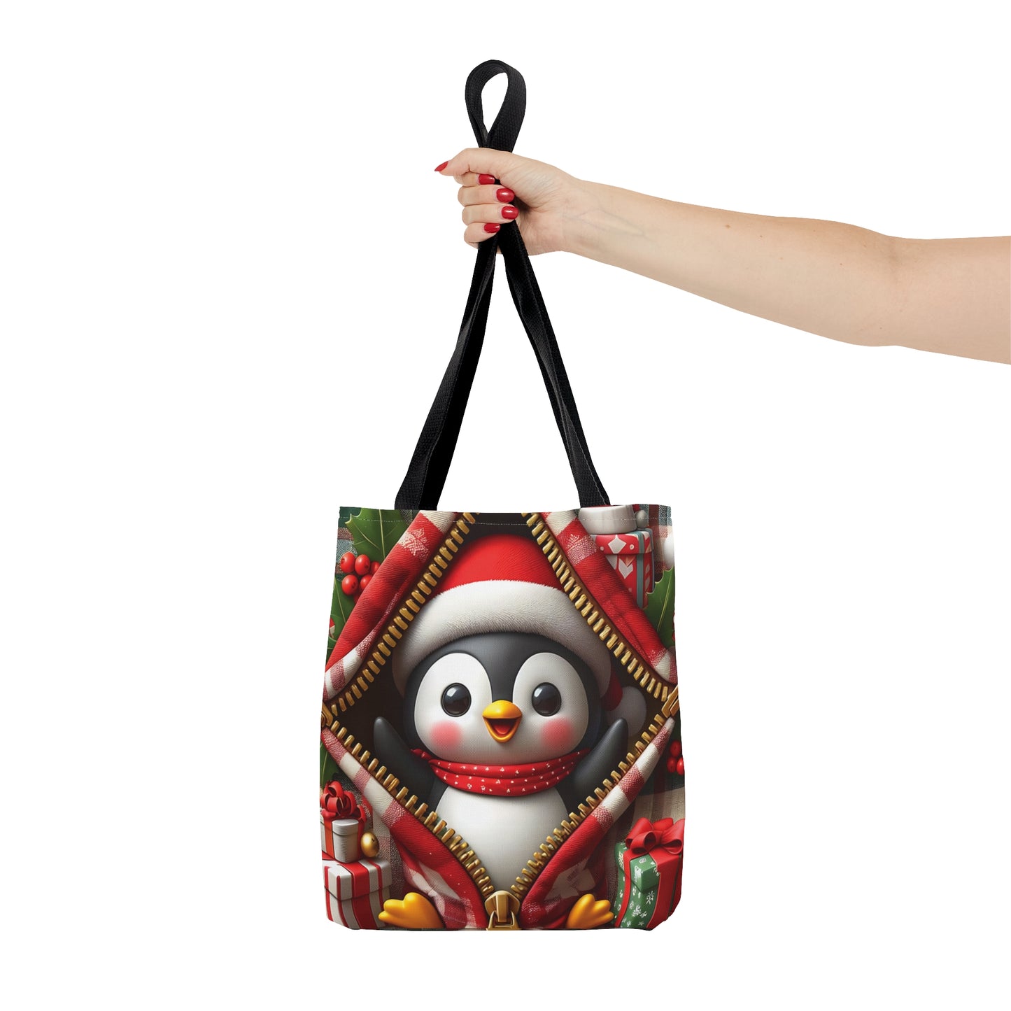 Tote Bag, Christmas, Penguin