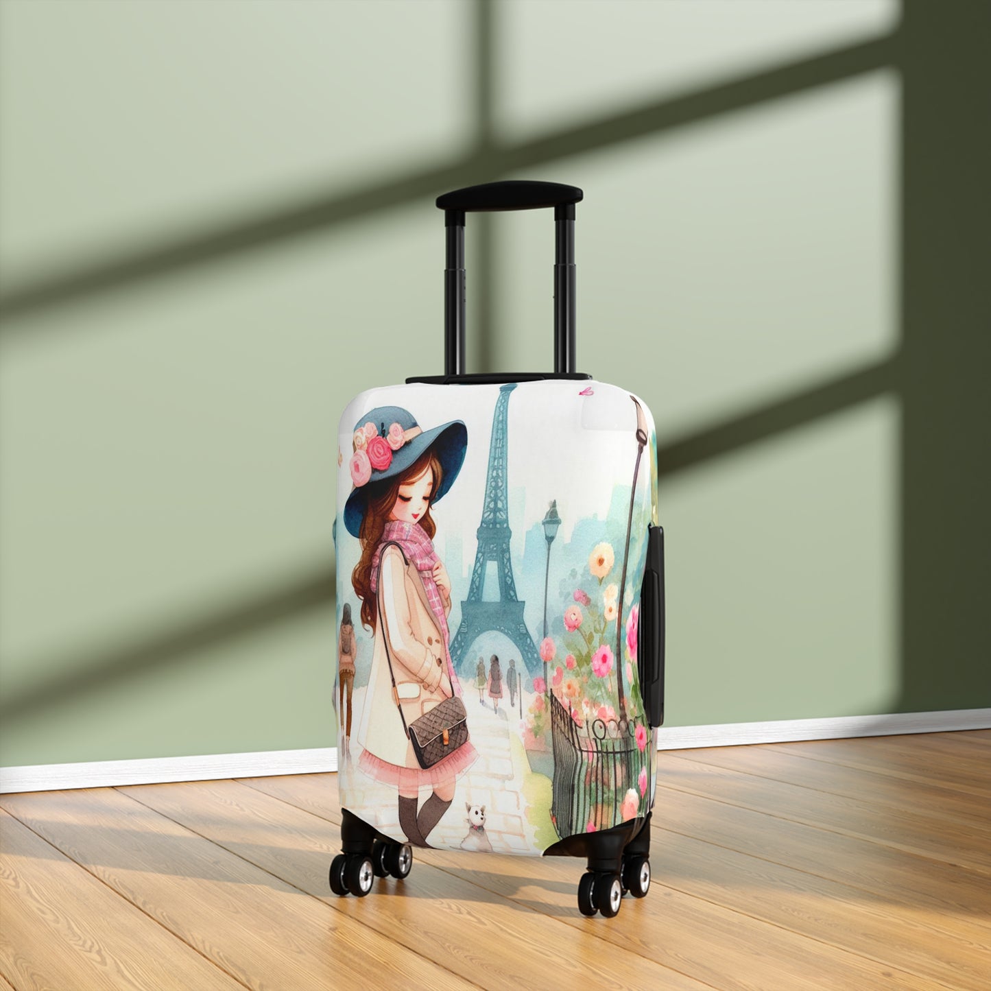 Luggage Cover, Just a Girl Who loves Travelling, awd-2108