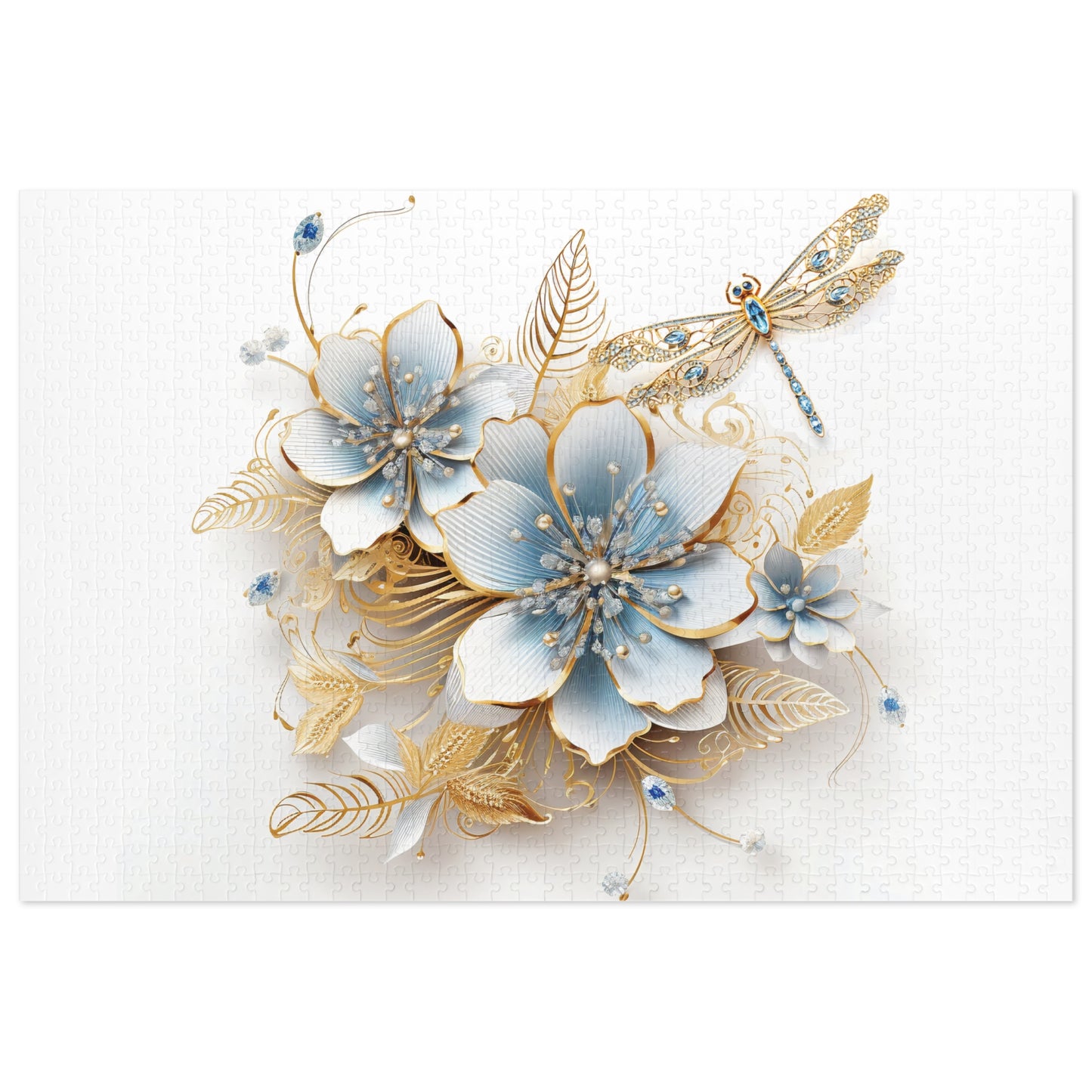 Jigsaw Puzzle, Floral, Personalised/Non-Personalised (30, 110, 252, 500,1000-Piece)