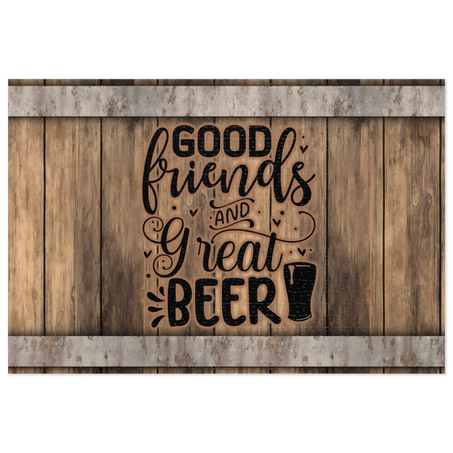 Puzzle, Good Friends Great Beer, Personalised/Non-Personalised (30, 110, 252, 500,1000-Piece) awd-567