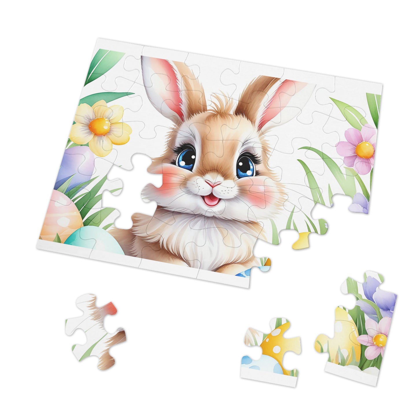 Puzzle, Easter, Rabbit, Personalised/Non-Personalised (30, 110, 252, 500,1000-Piece) awd-650