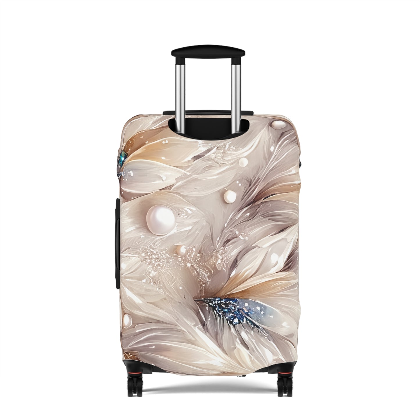 Luggage Cover, Beige Floral-3