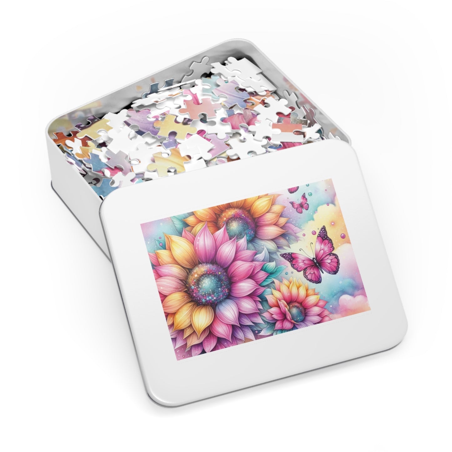 Puzzle, Floral, Personalised/Non-Personalised (30, 110, 252, 500,1000-Piece) awd-644